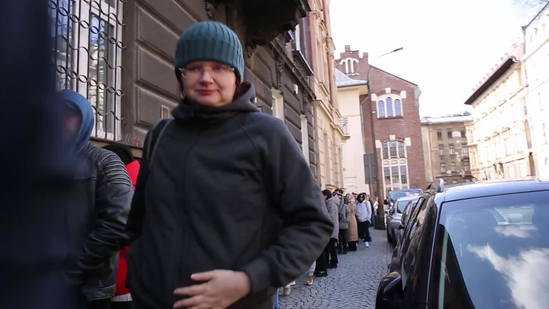 Russian opposition protest during Presidential election in Krakow