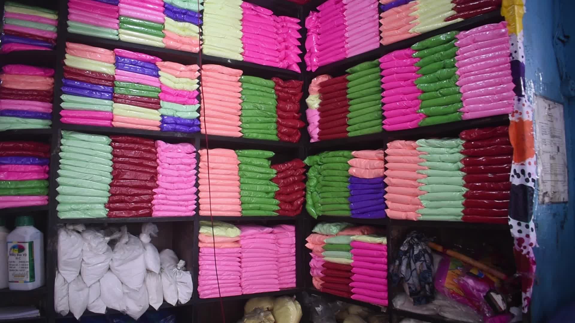 Holi Festival preparation in Kolkata, India