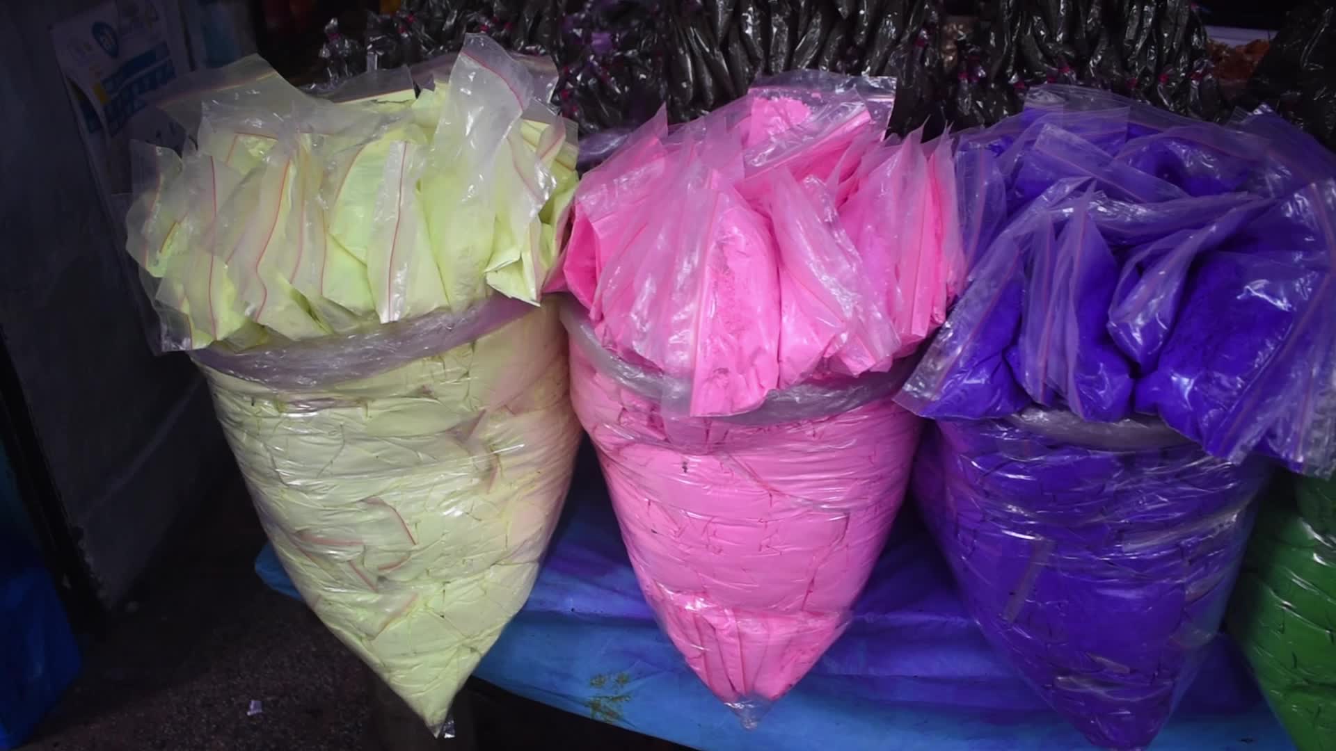 Holi Festival preparation in Kolkata, India