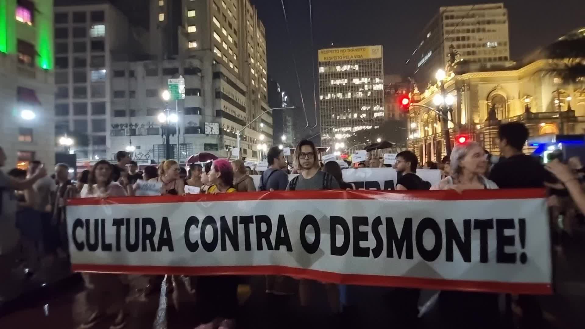 Protest In Sao Paulo, Brazil