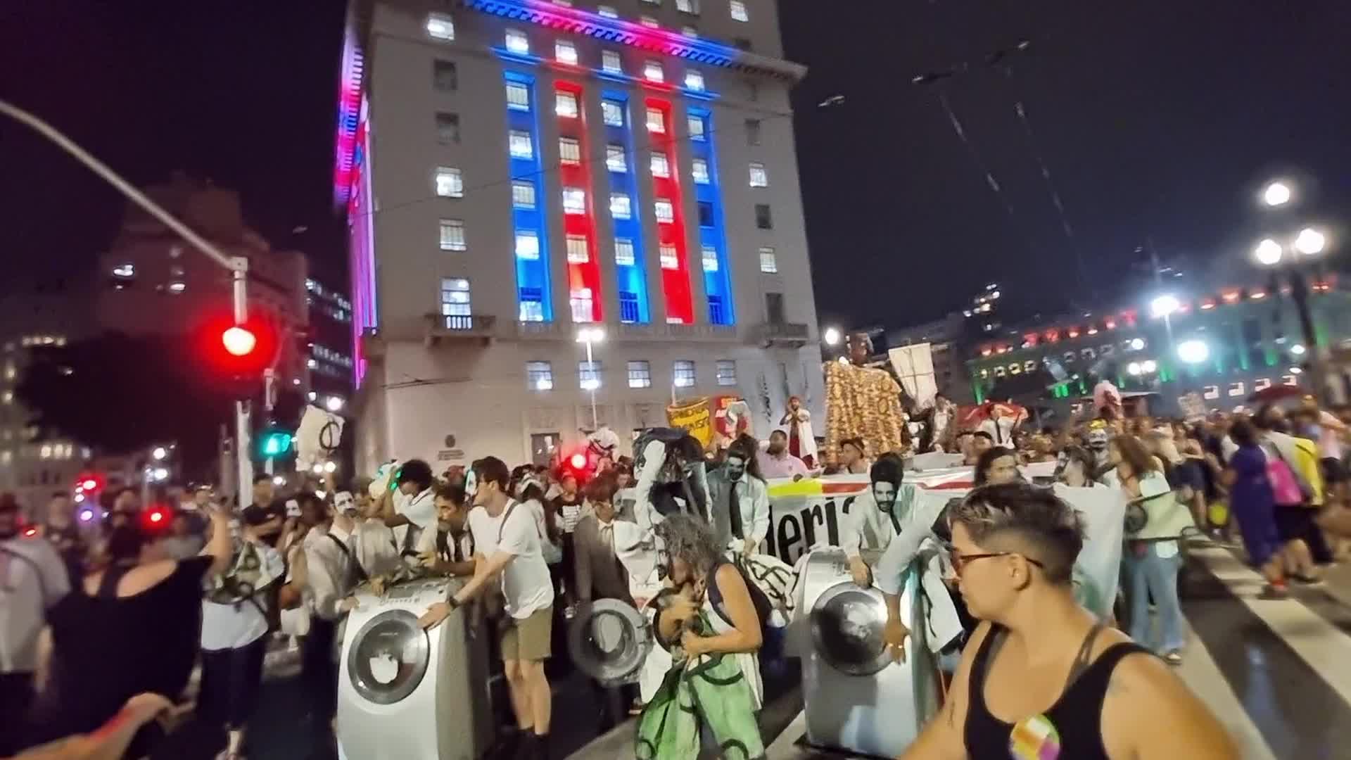 Protest In Sao Paulo, Brazil