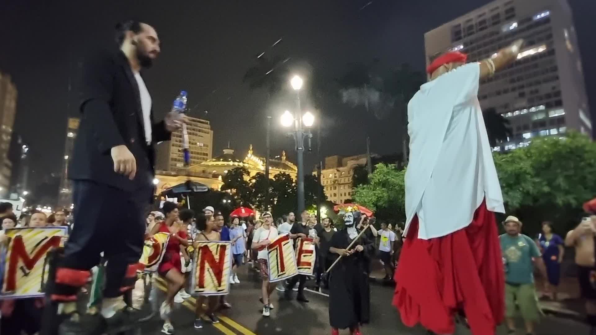Protest In Sao Paulo, Brazil