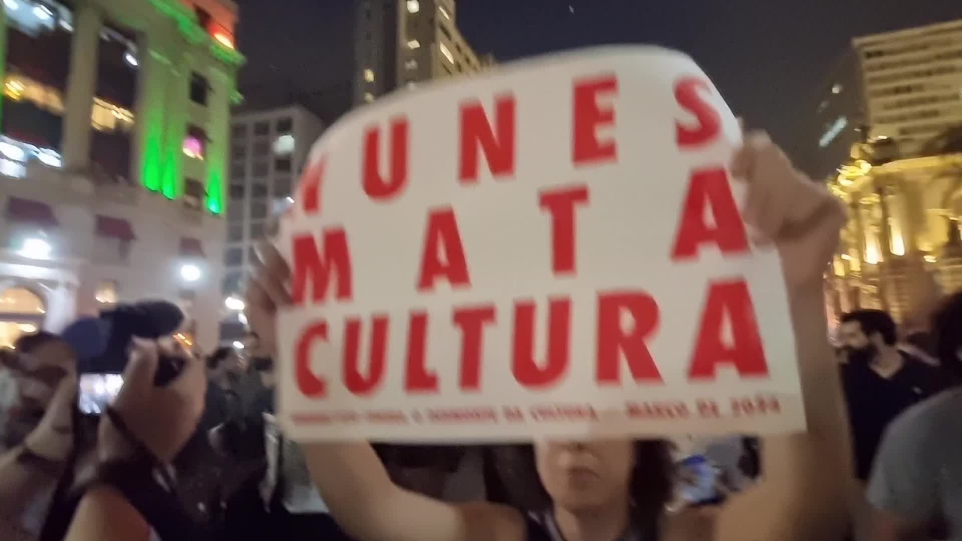Protest In Sao Paulo, Brazil