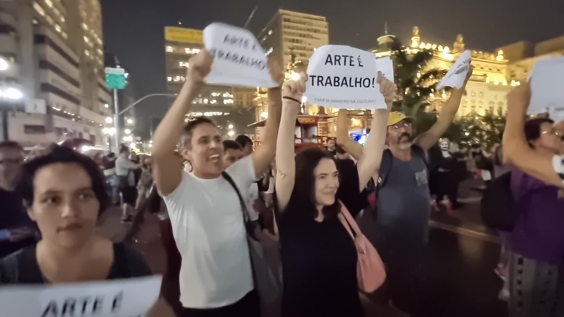 Protest In Sao Paulo, Brazil