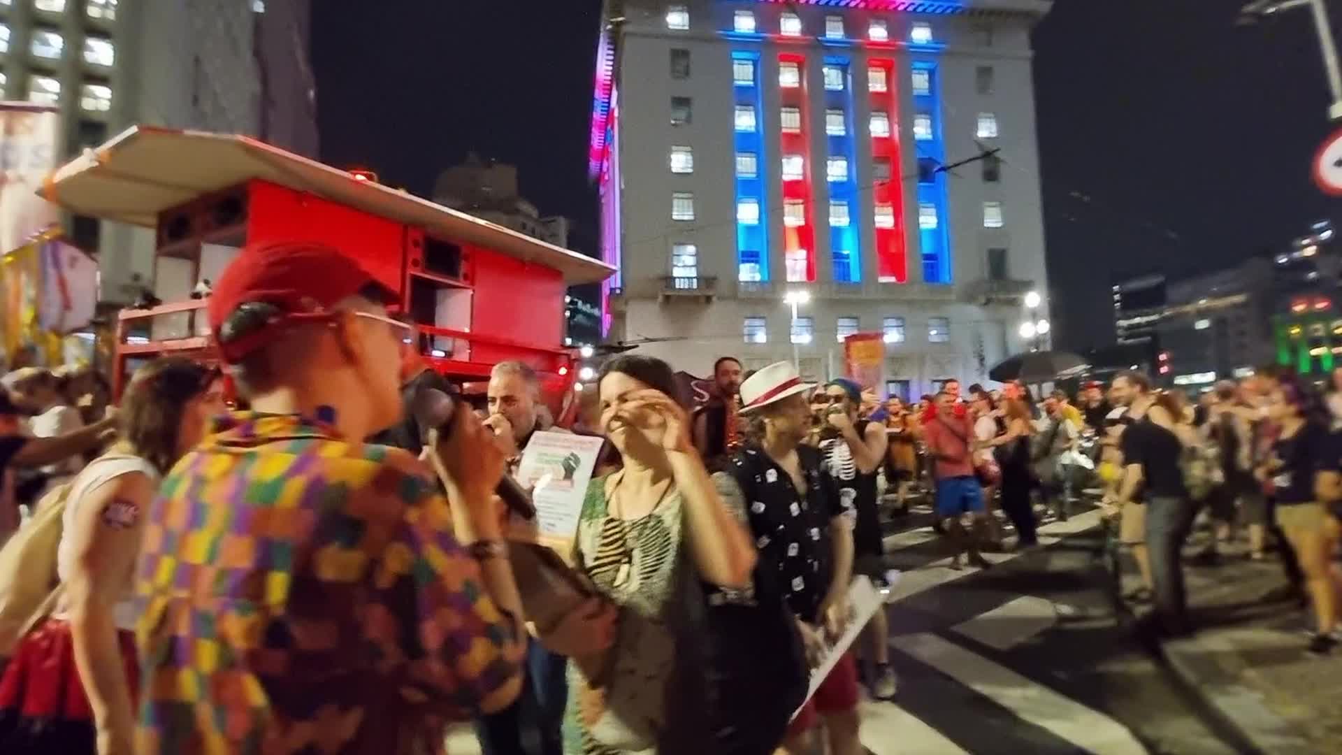 Protest In Sao Paulo, Brazil