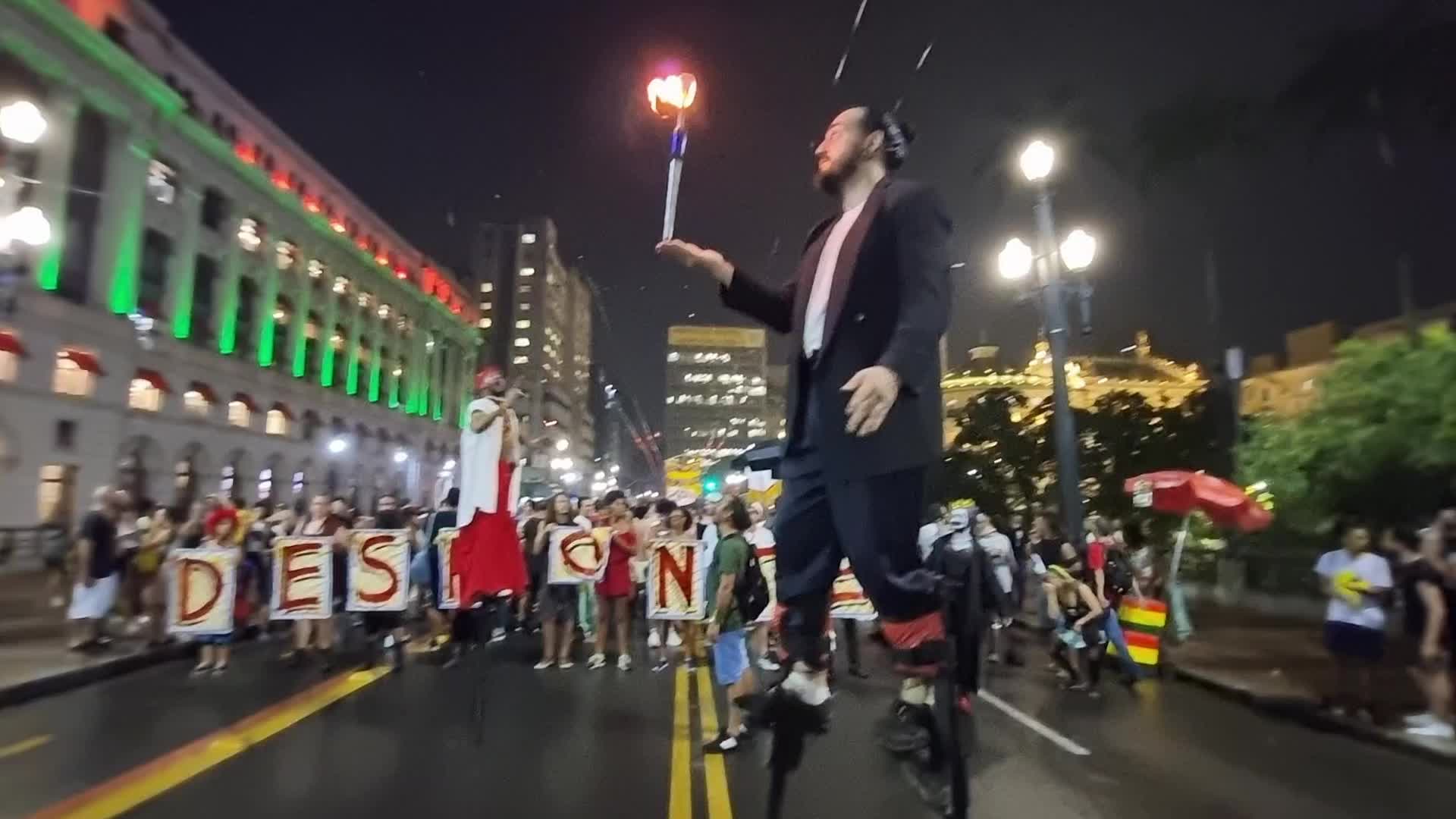 Protest In Sao Paulo, Brazil