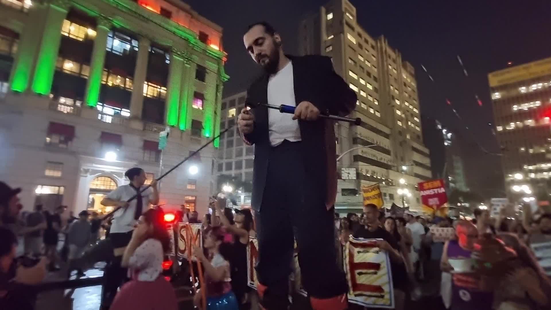 Protest In Sao Paulo, Brazil