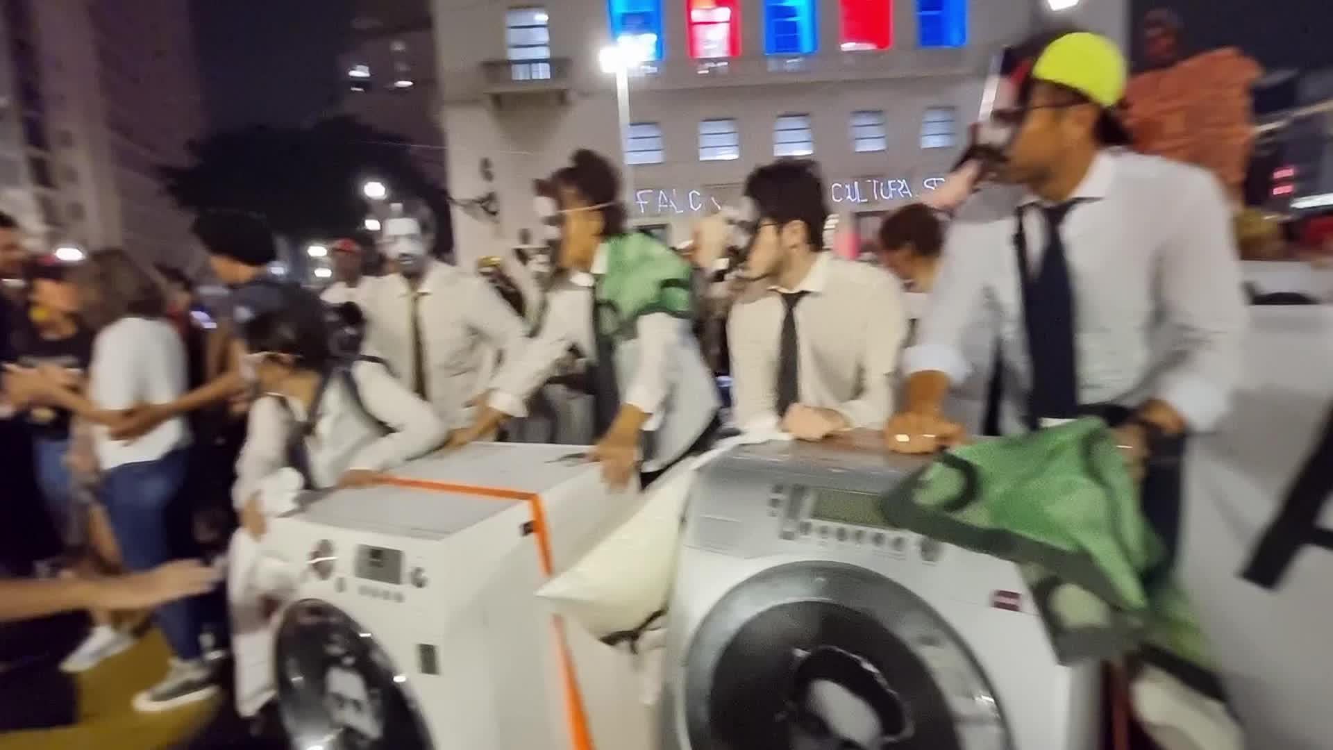 Protest In Sao Paulo, Brazil