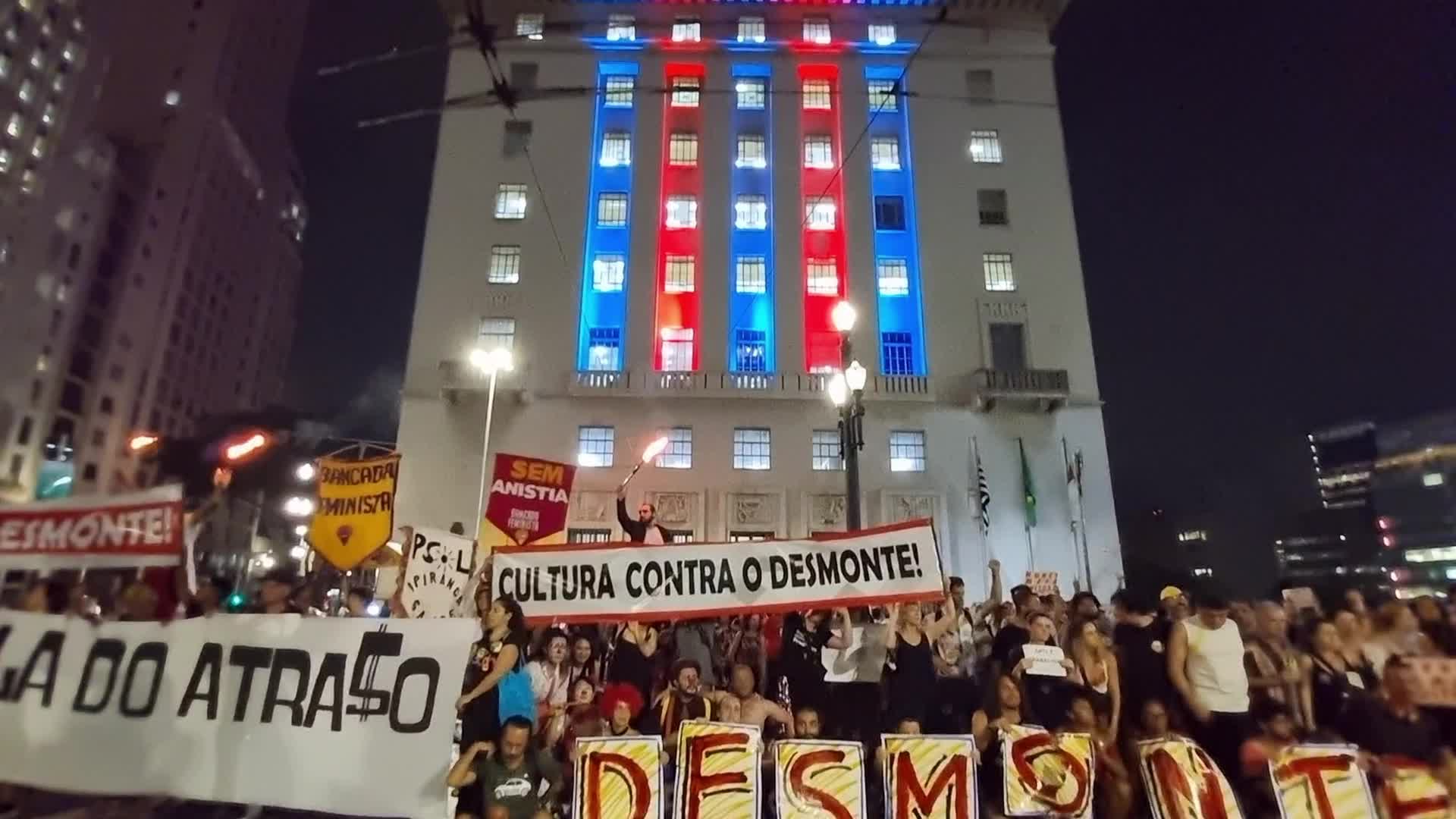 Protest In Sao Paulo, Brazil