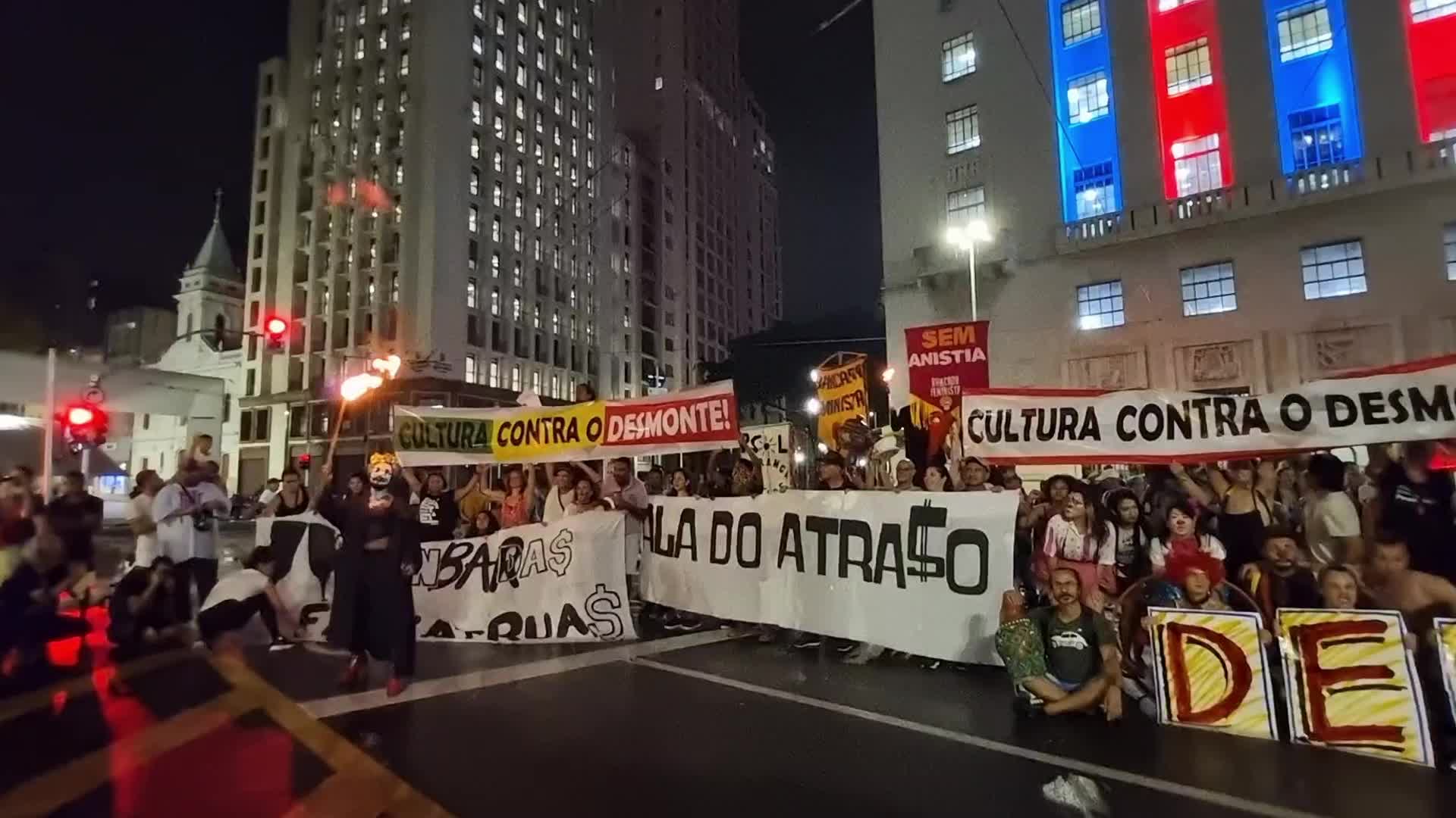 Protest In Sao Paulo, Brazil