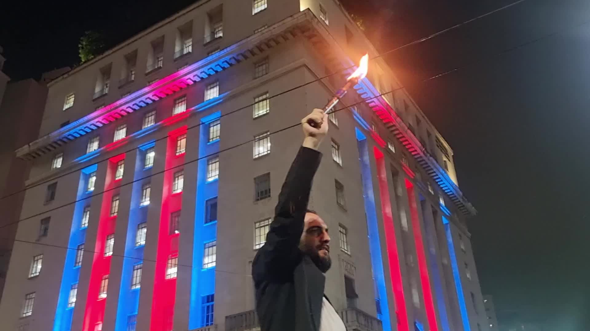 Protest In Sao Paulo, Brazil