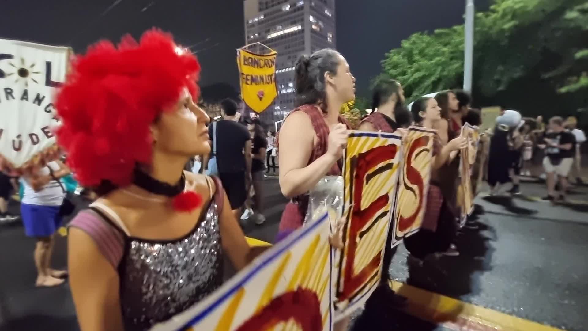 Protest In Sao Paulo, Brazil