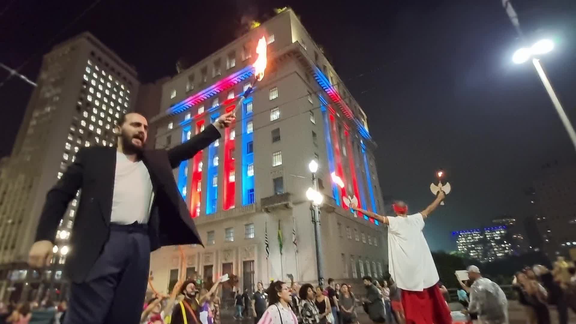 Protest In Sao Paulo, Brazil