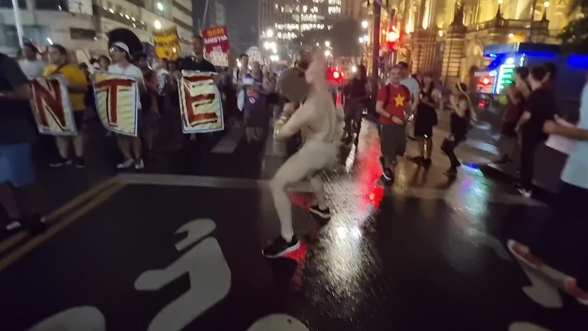 Protest In Sao Paulo, Brazil