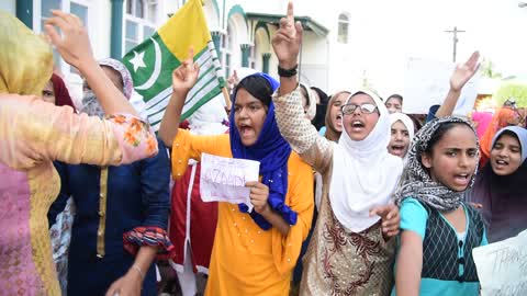 Protest in Srinagar