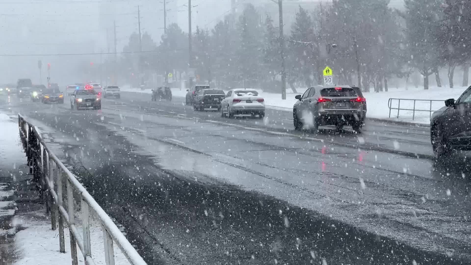 Snowstorm in Toronto, Canada