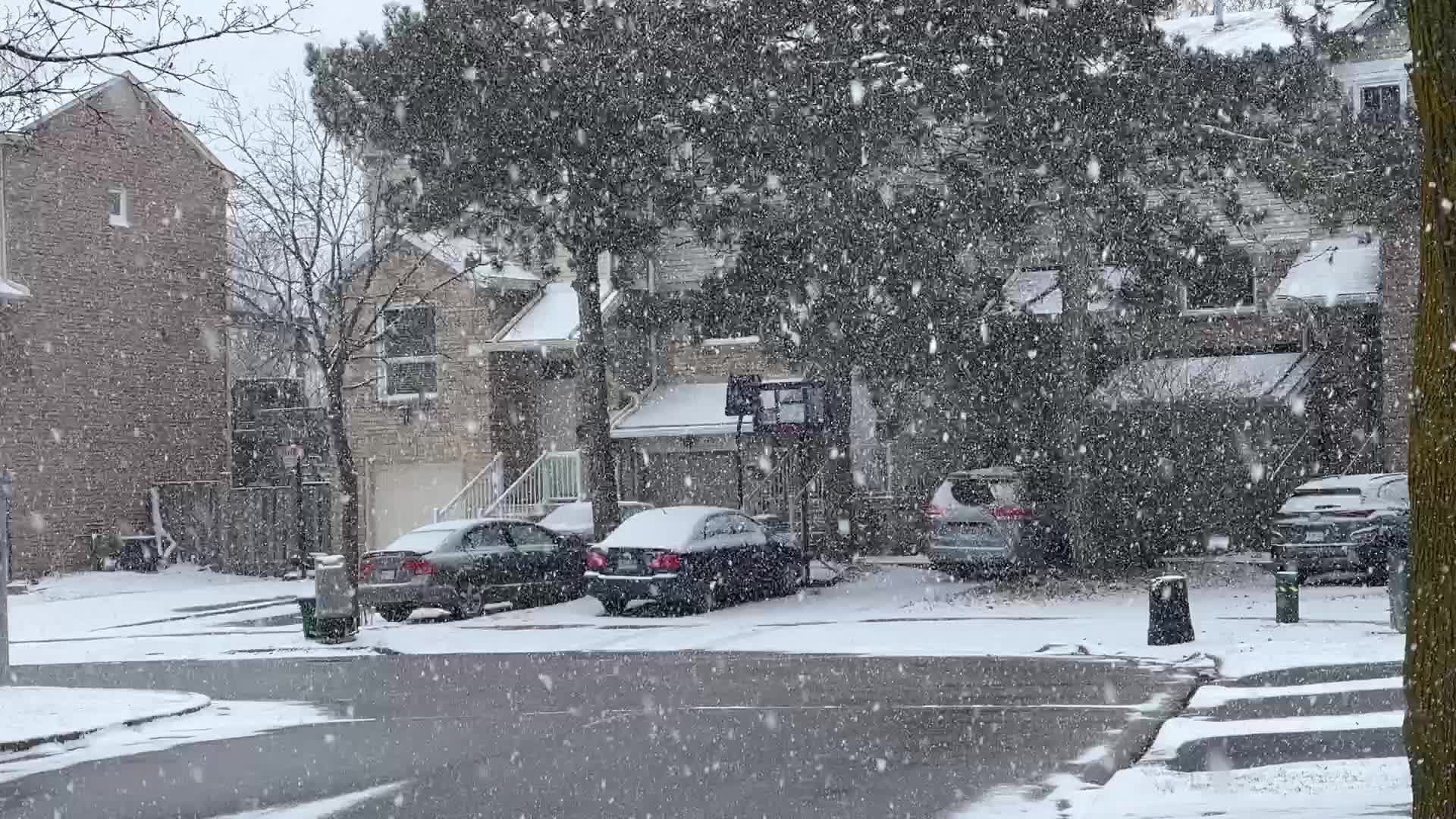 Snowstorm in Toronto, Canada
