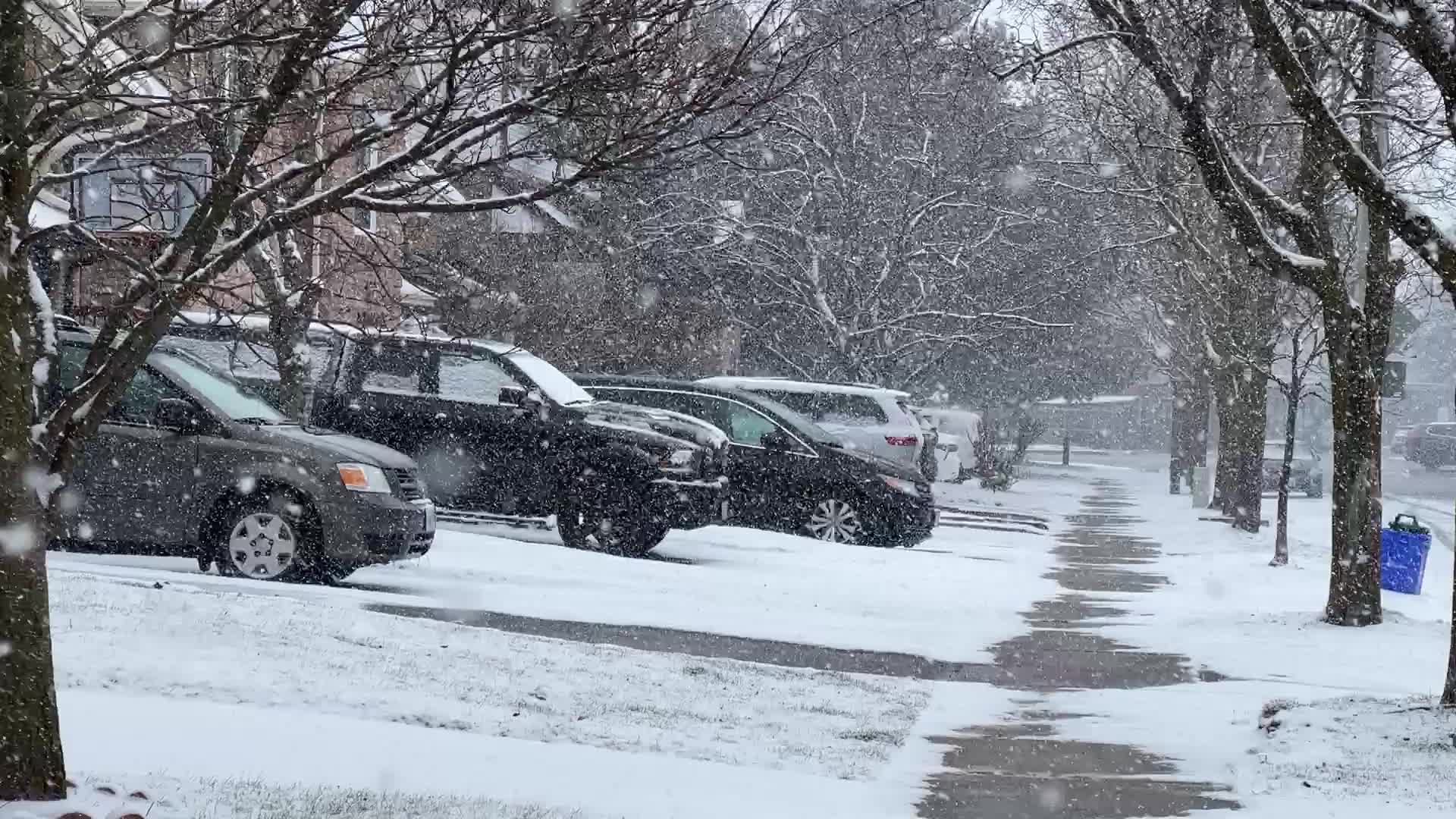 Snowstorm in Toronto, Canada