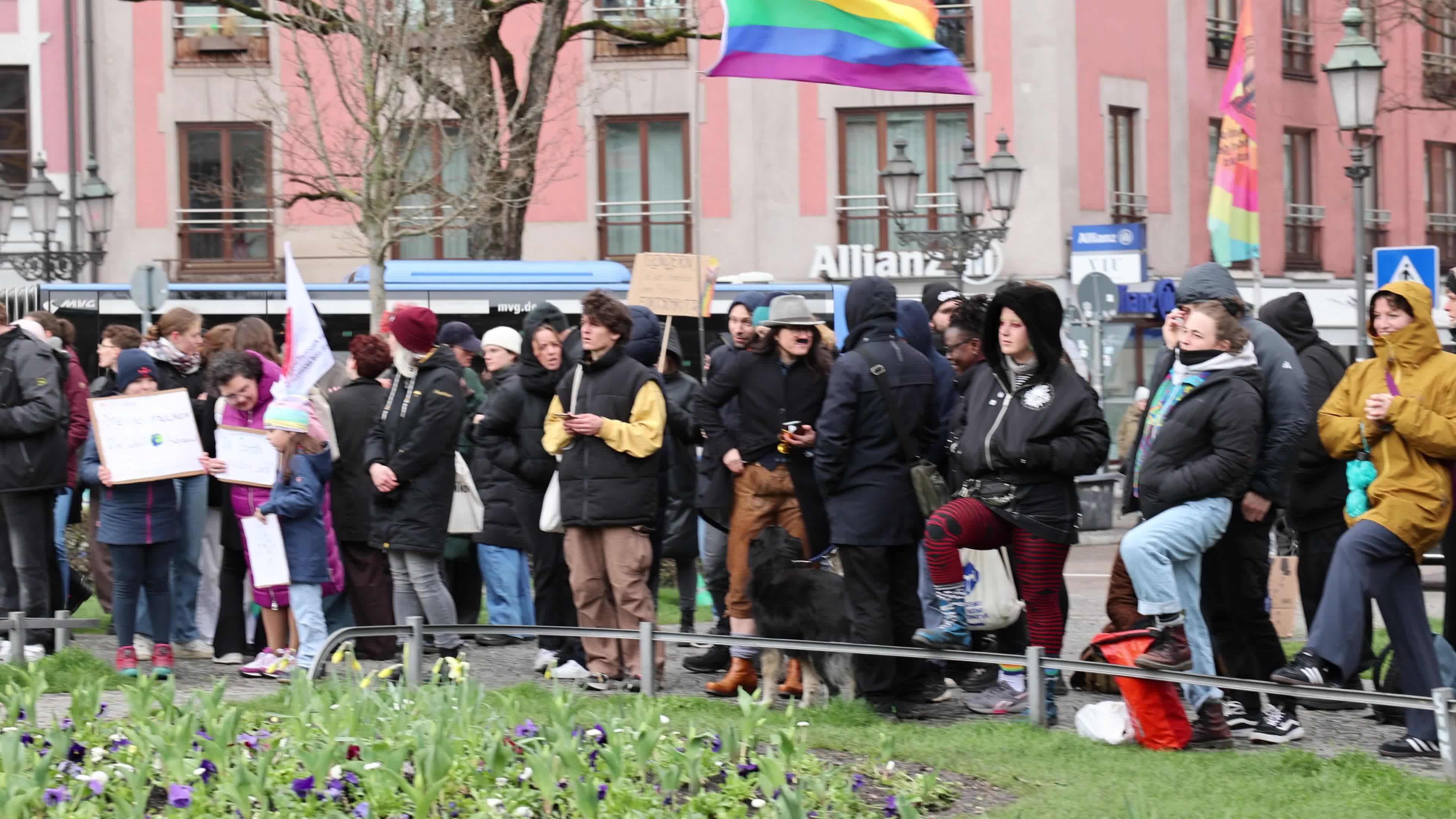 Protest against the ban of gender neutral language in Munich