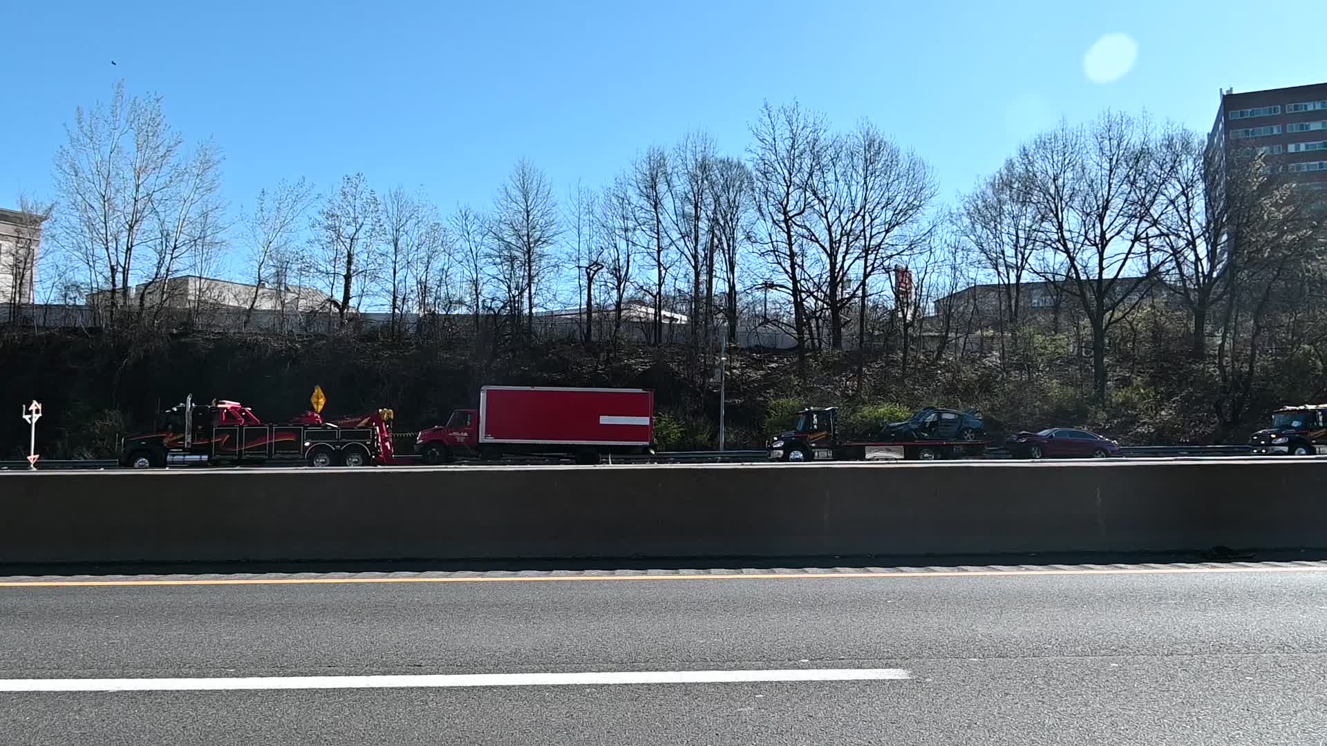 Multiple Vehicles Involved In Reported Fatal Accident Due To Black Ice In Fort Lee New Jersey