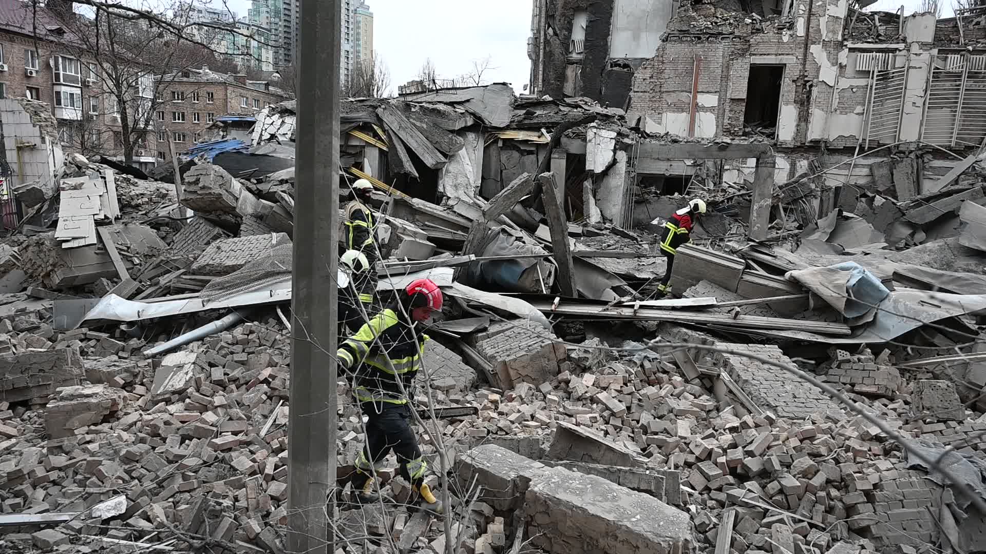 At least 9 people injured after missiles strike in Kyiv