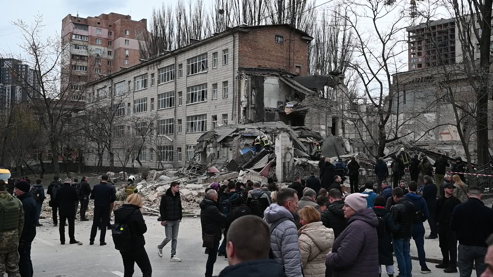 At least 9 people injured after missiles strike in Kyiv