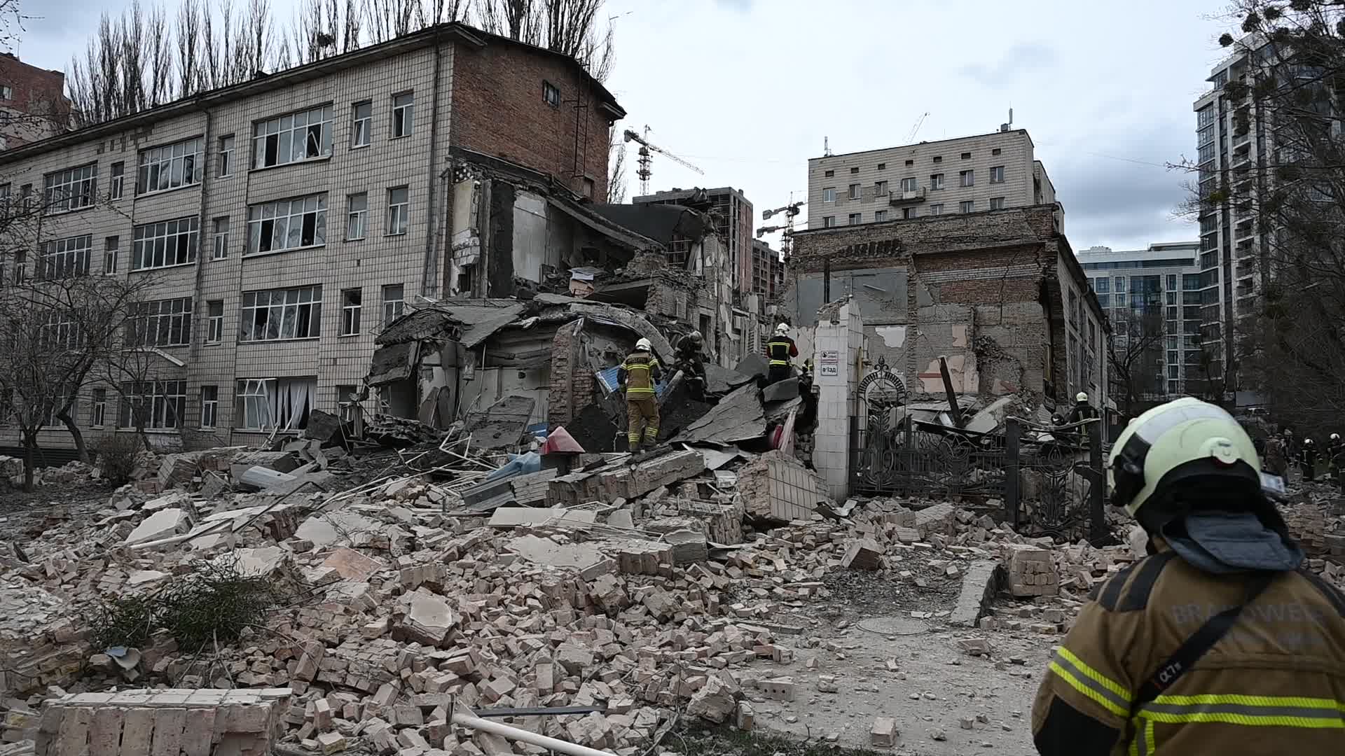 At least 9 people injured after missiles strike in Kyiv
