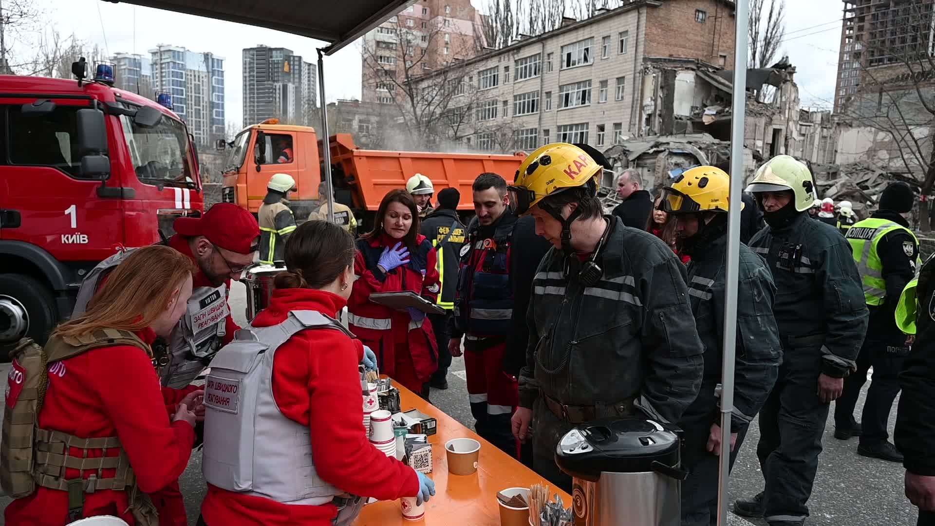 At least 9 people injured after missiles strike in Kyiv
