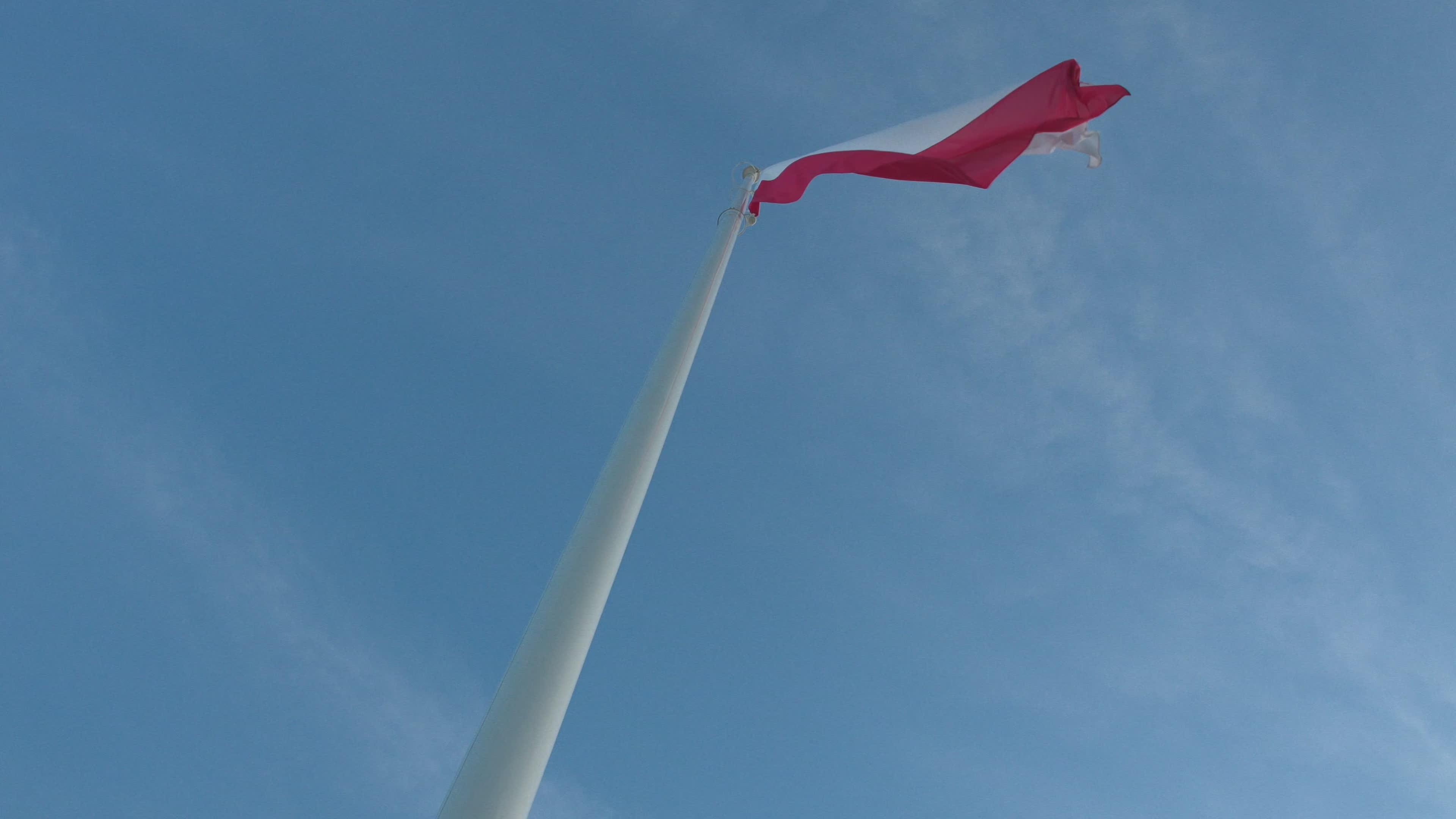Polish Flag on Pilsudski Square