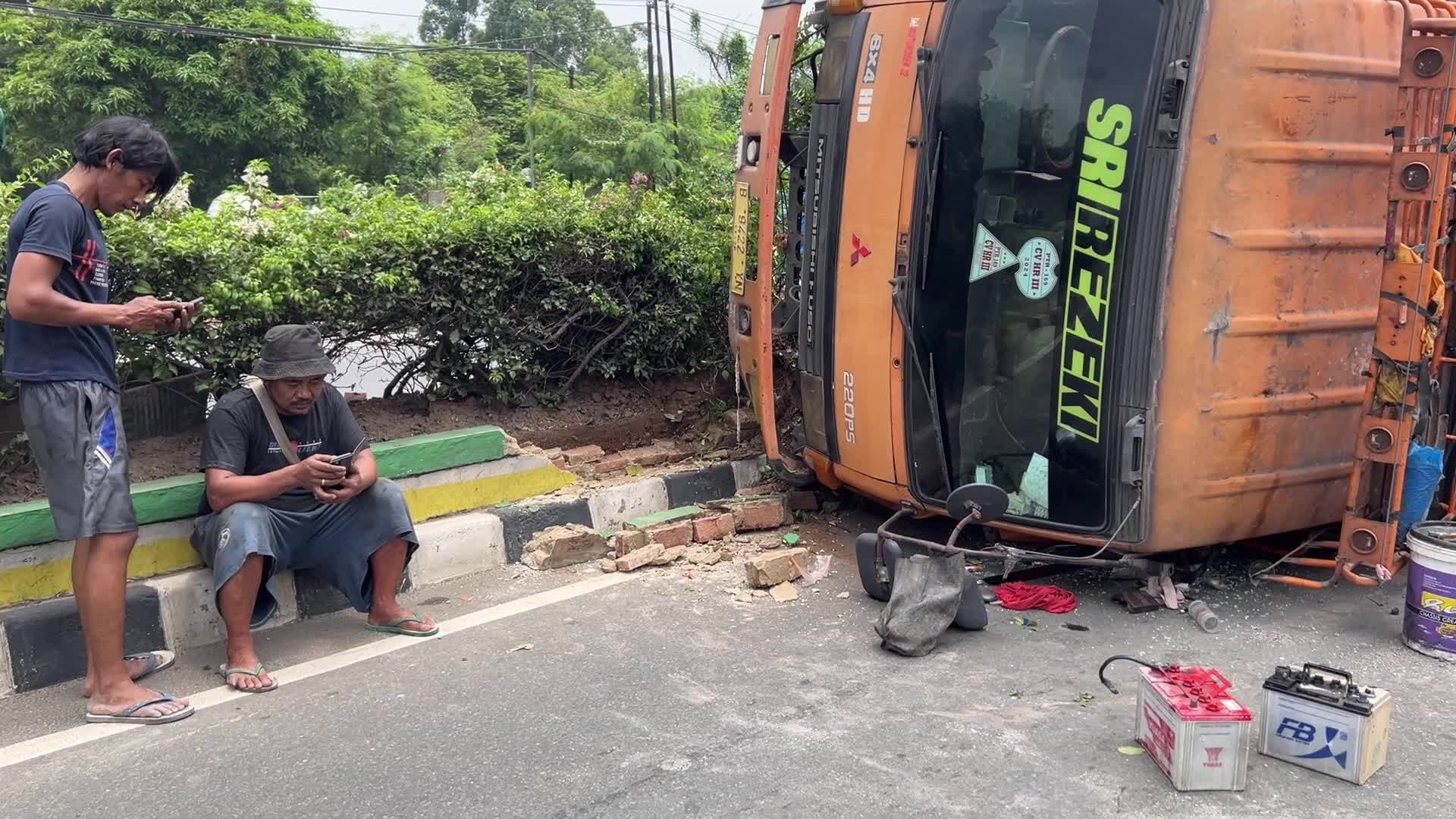 Truck accident in Indonesia
