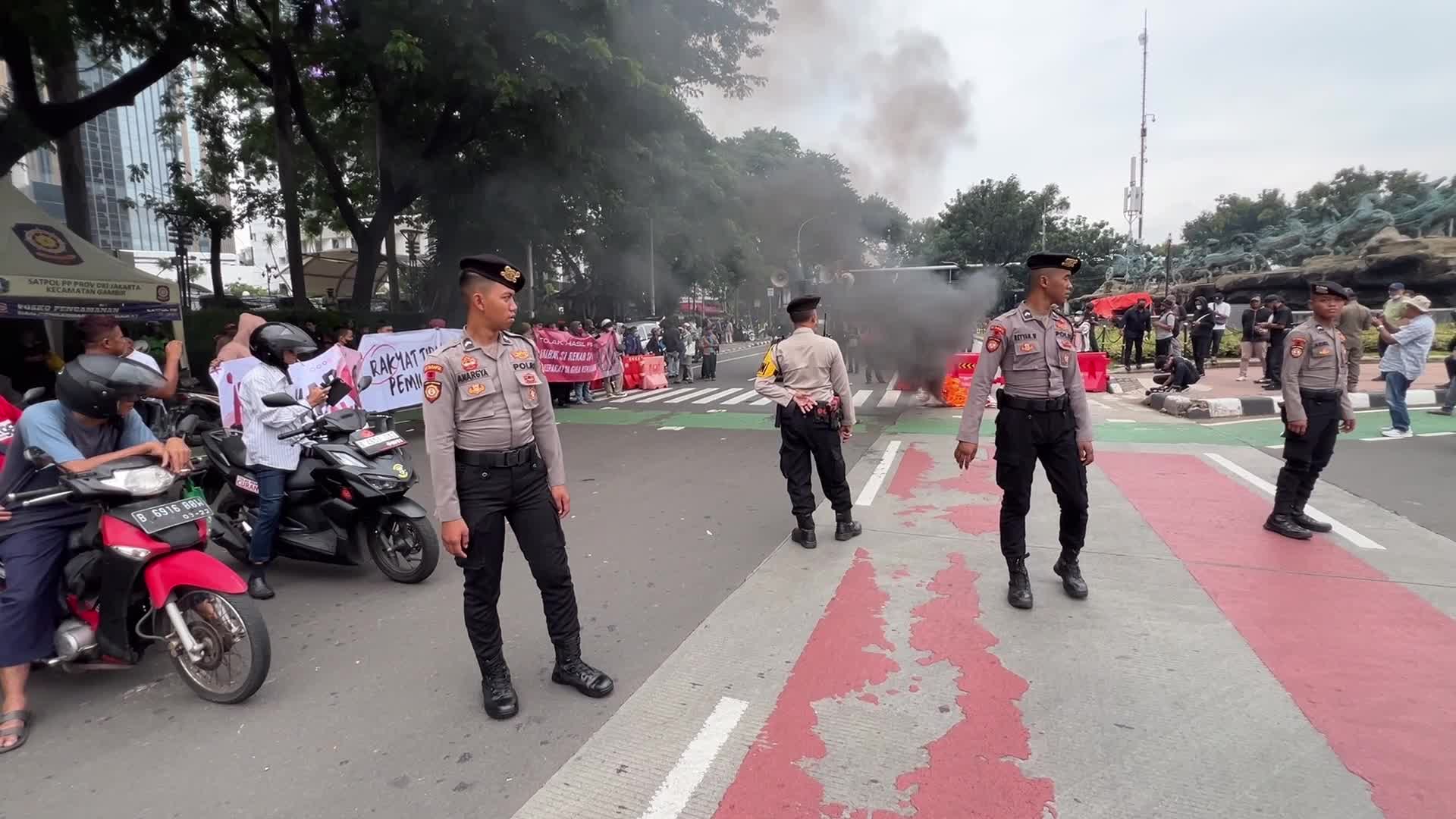 Protest Rejecting The Election Results Continue In Jakarta
