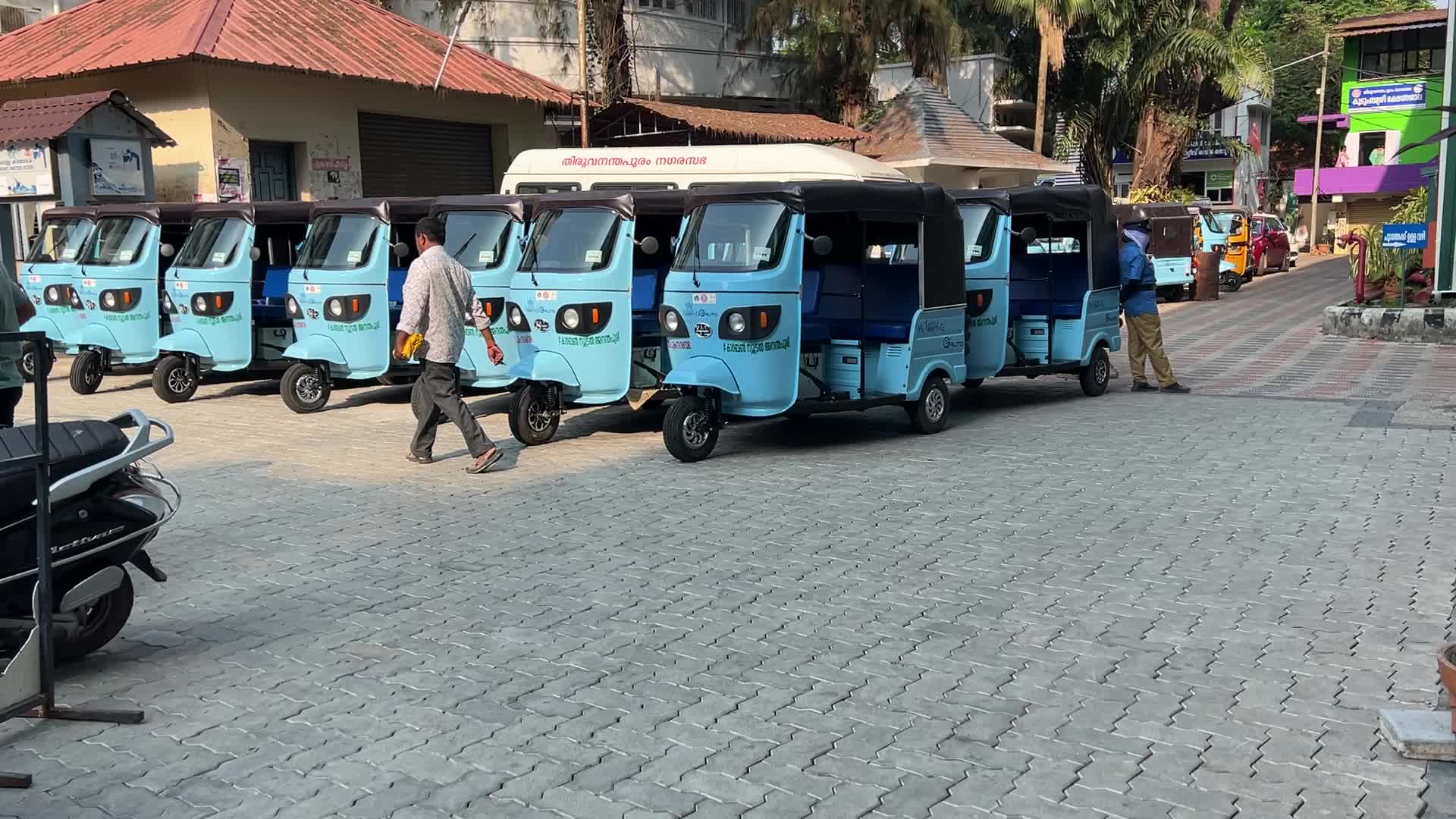 Electric powered auto-rickshaws