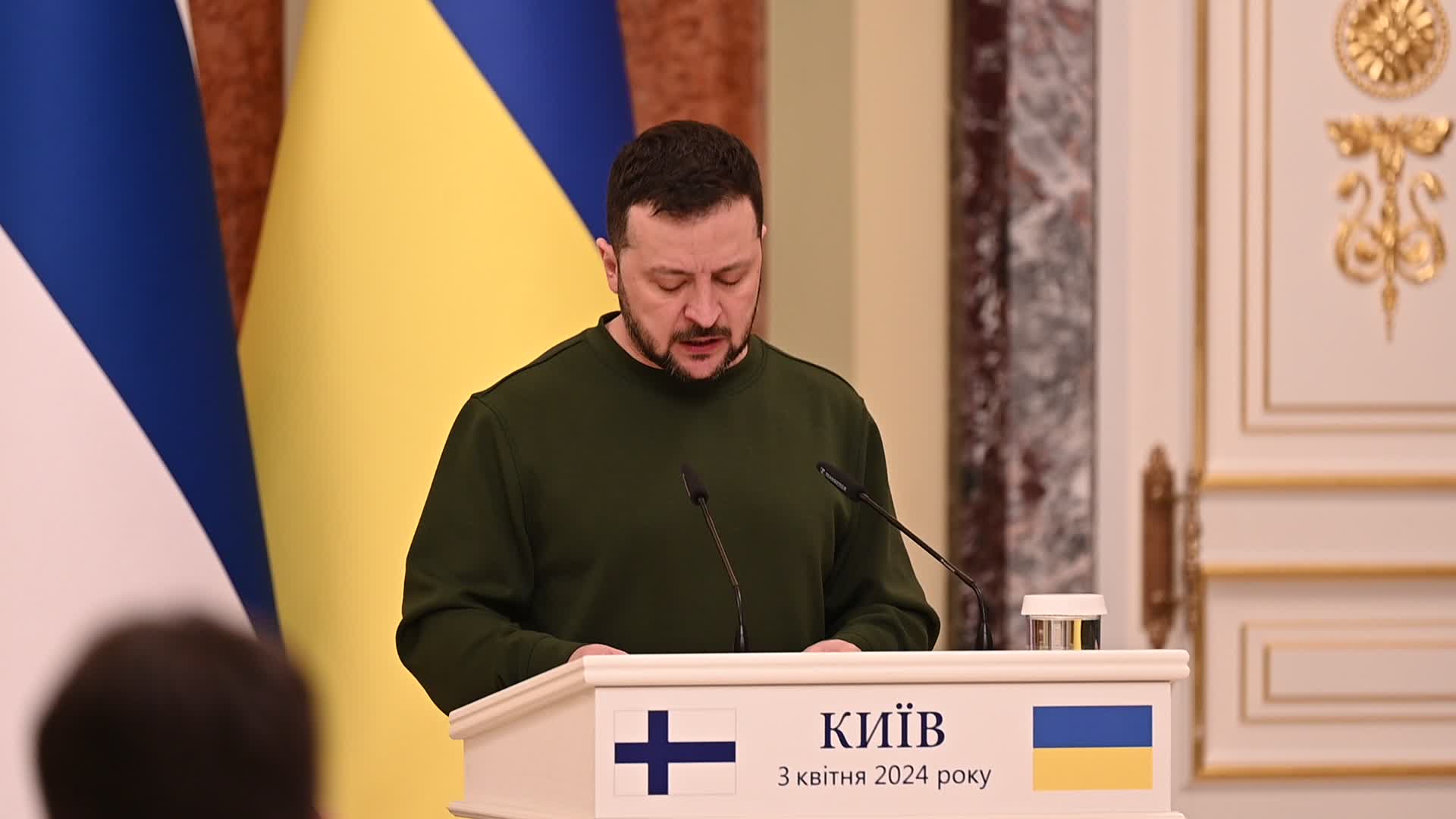 A joint press conference of Presidents of Finland and Ukraine in Kyiv, amid Russia's invasion of Ukraine.