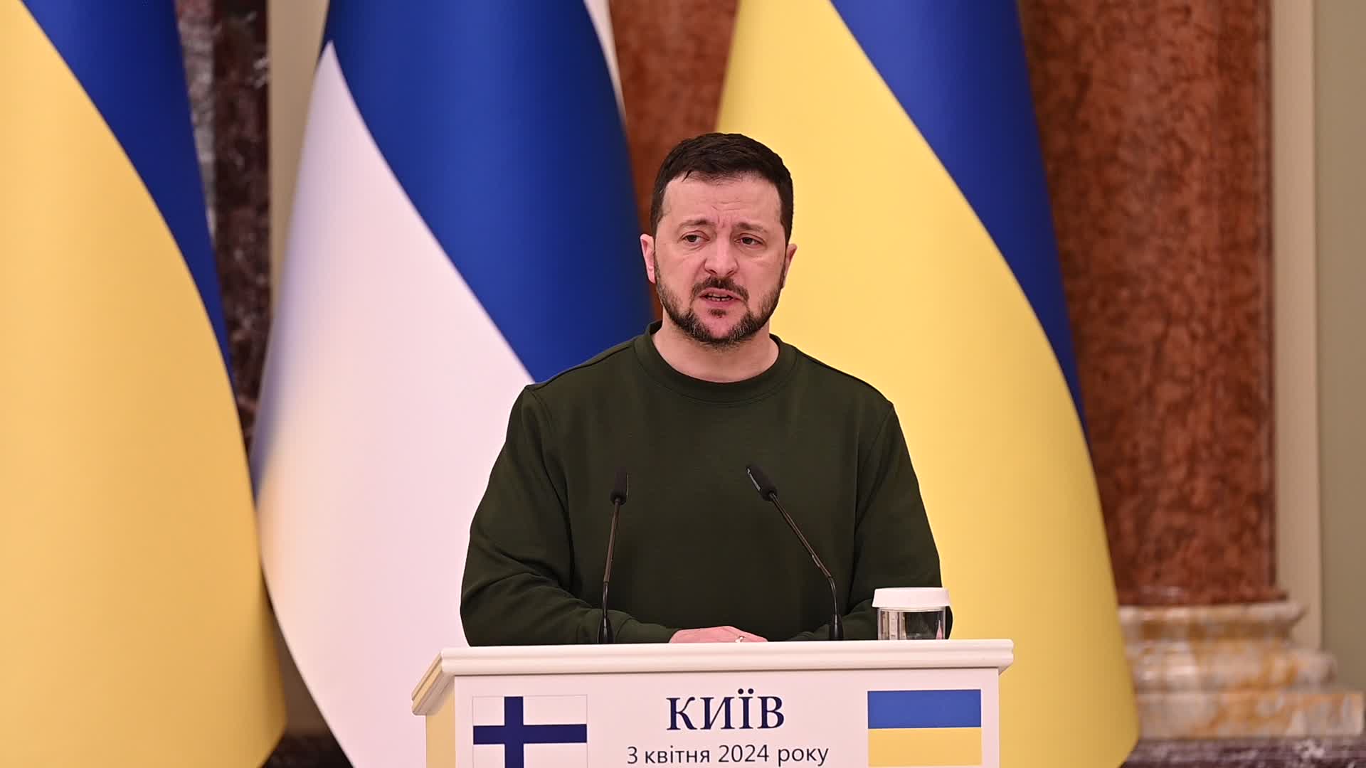 A joint press conference of Presidents of Finland and Ukraine in Kyiv, amid Russia's invasion of Ukraine.