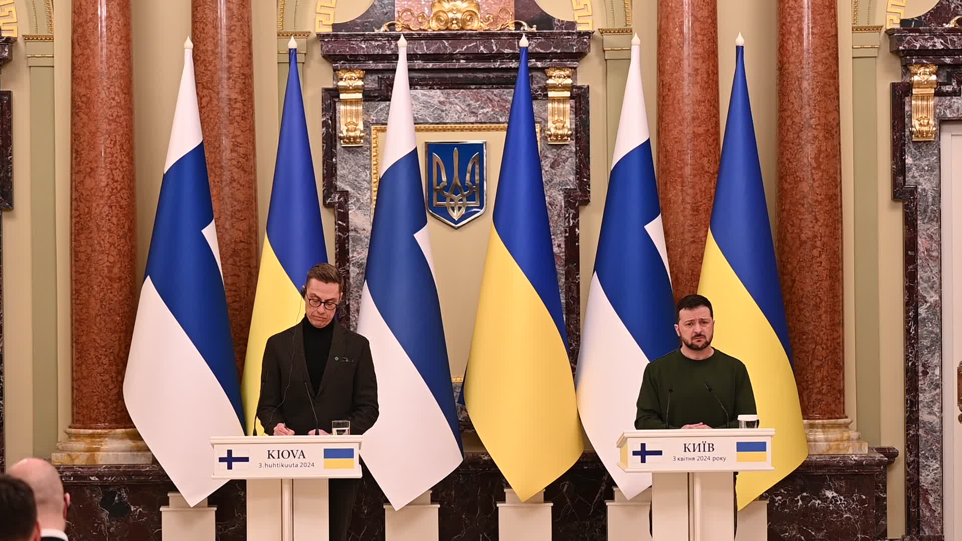 A joint press conference of Presidents of Finland and Ukraine in Kyiv, amid Russia's invasion of Ukraine.