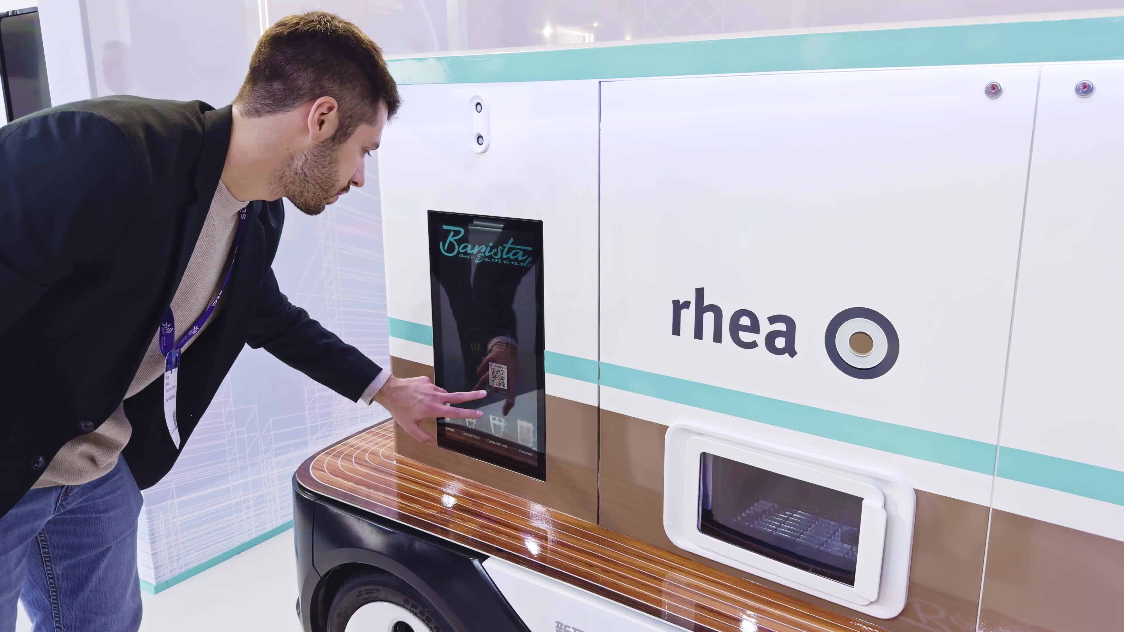 The Rhea Barista on Demand robot