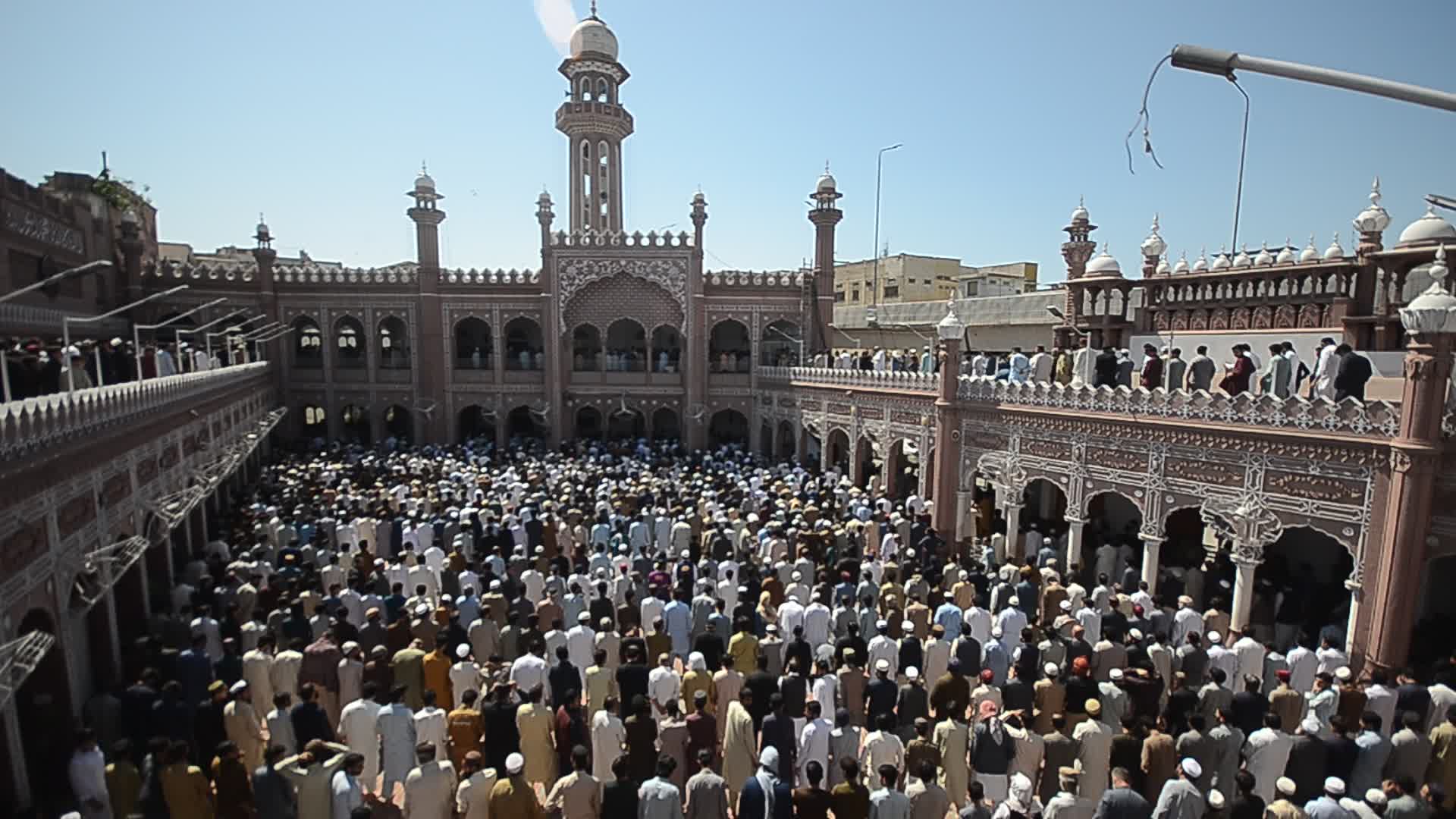 Last Friday prayers of the holy month of Ramadan in Pakistan

