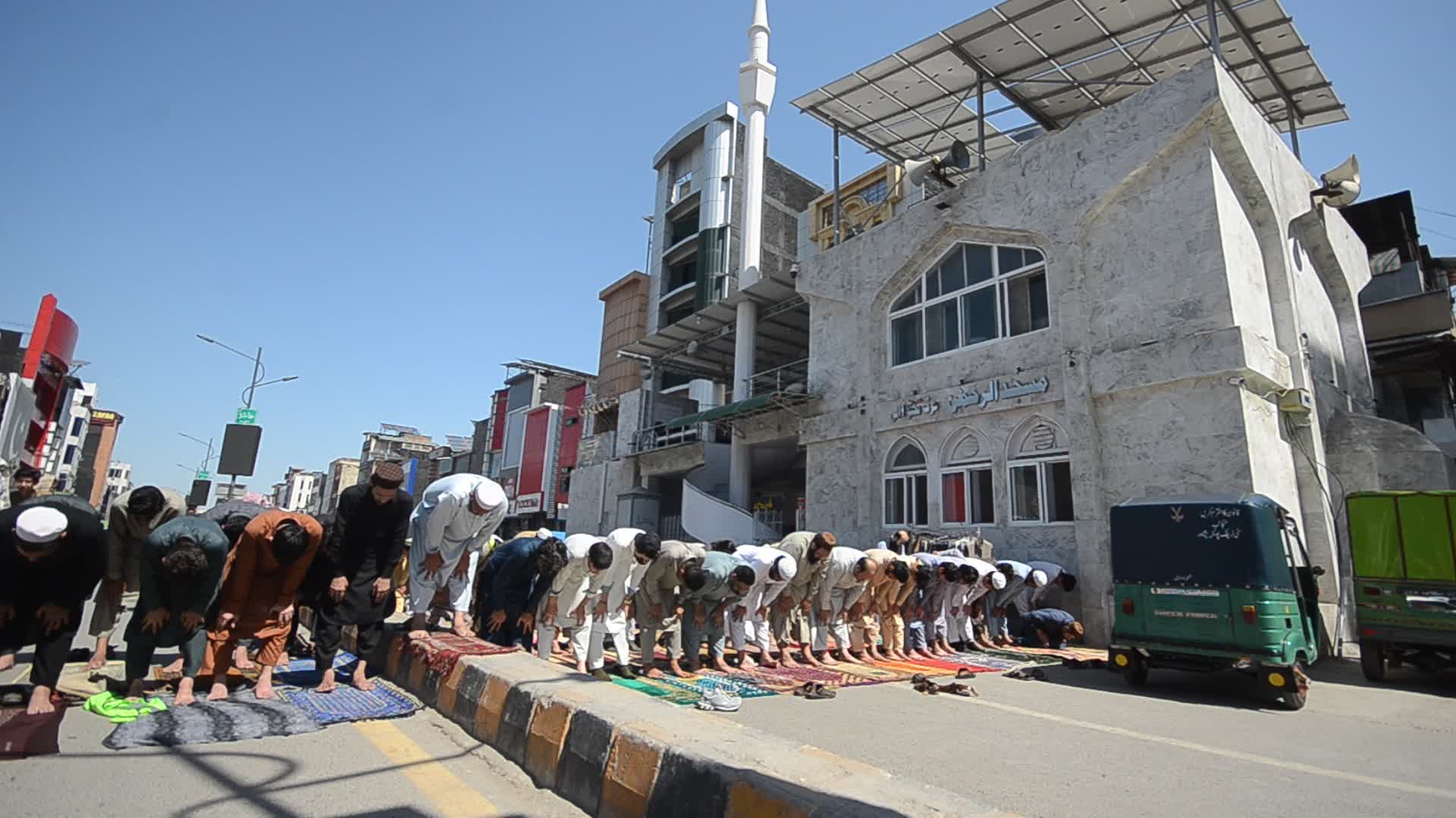 Last Friday prayers of the holy month of Ramadan in Pakistan
