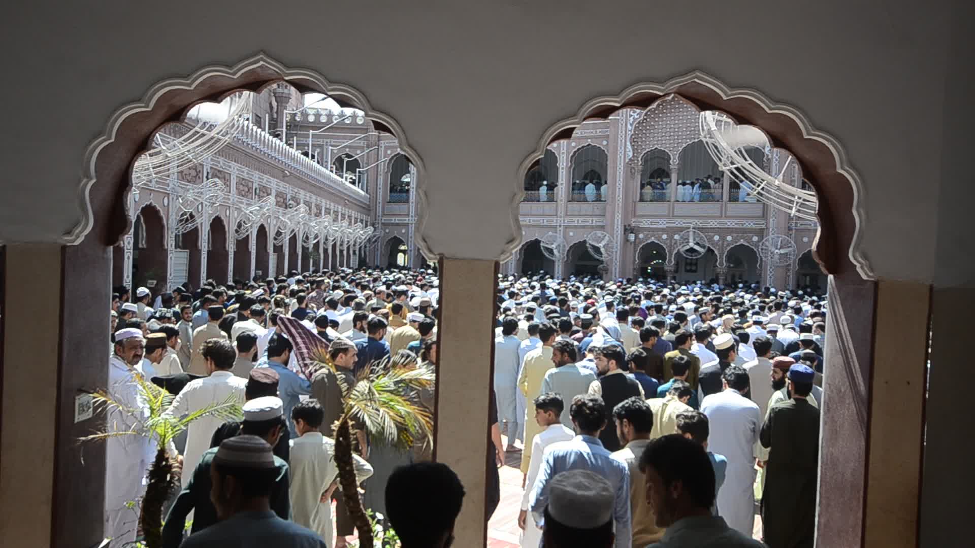 Last Friday prayers of the holy month of Ramadan in Pakistan
