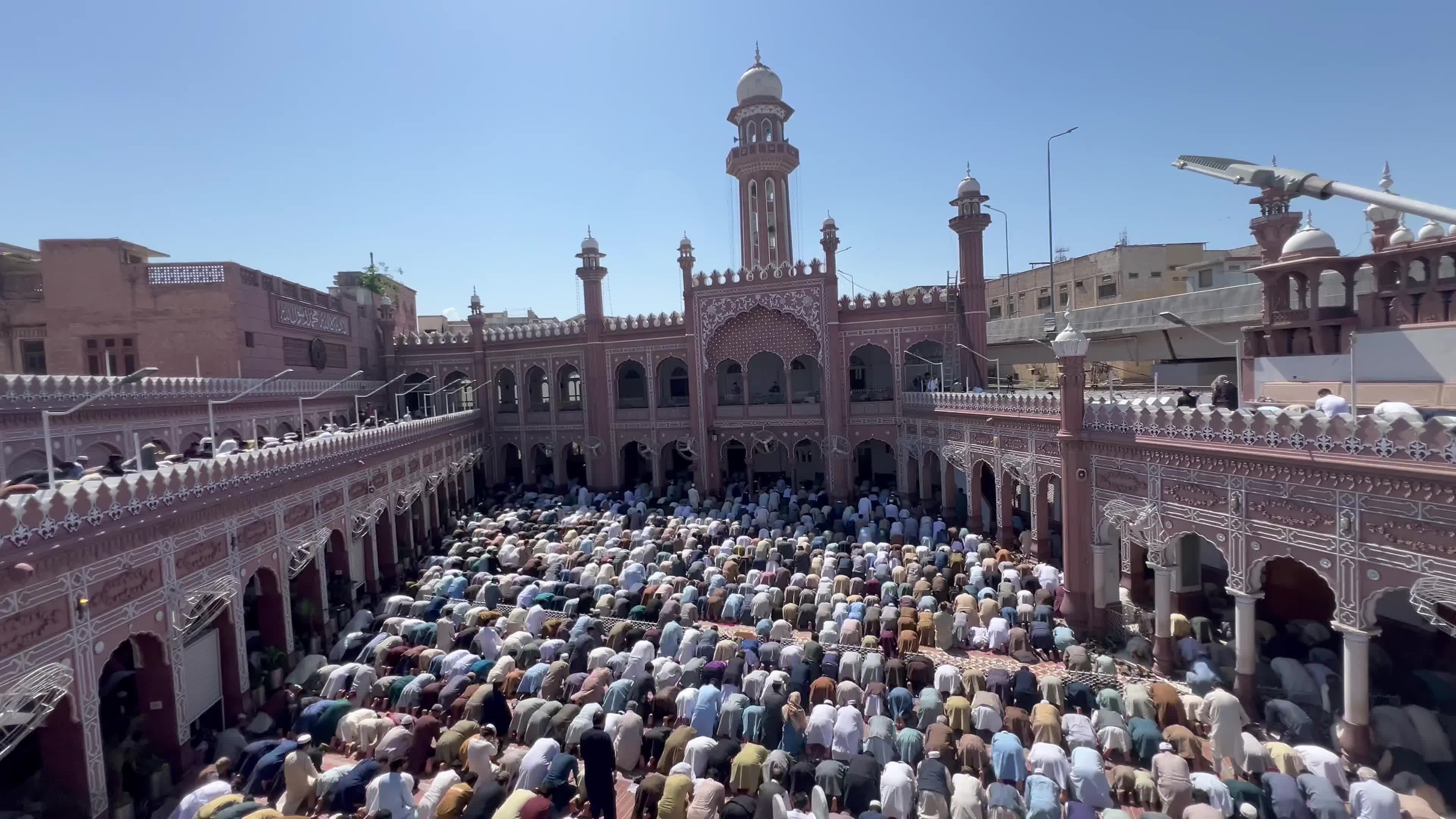 Last Friday prayers of the holy month of Ramadan in Pakistan