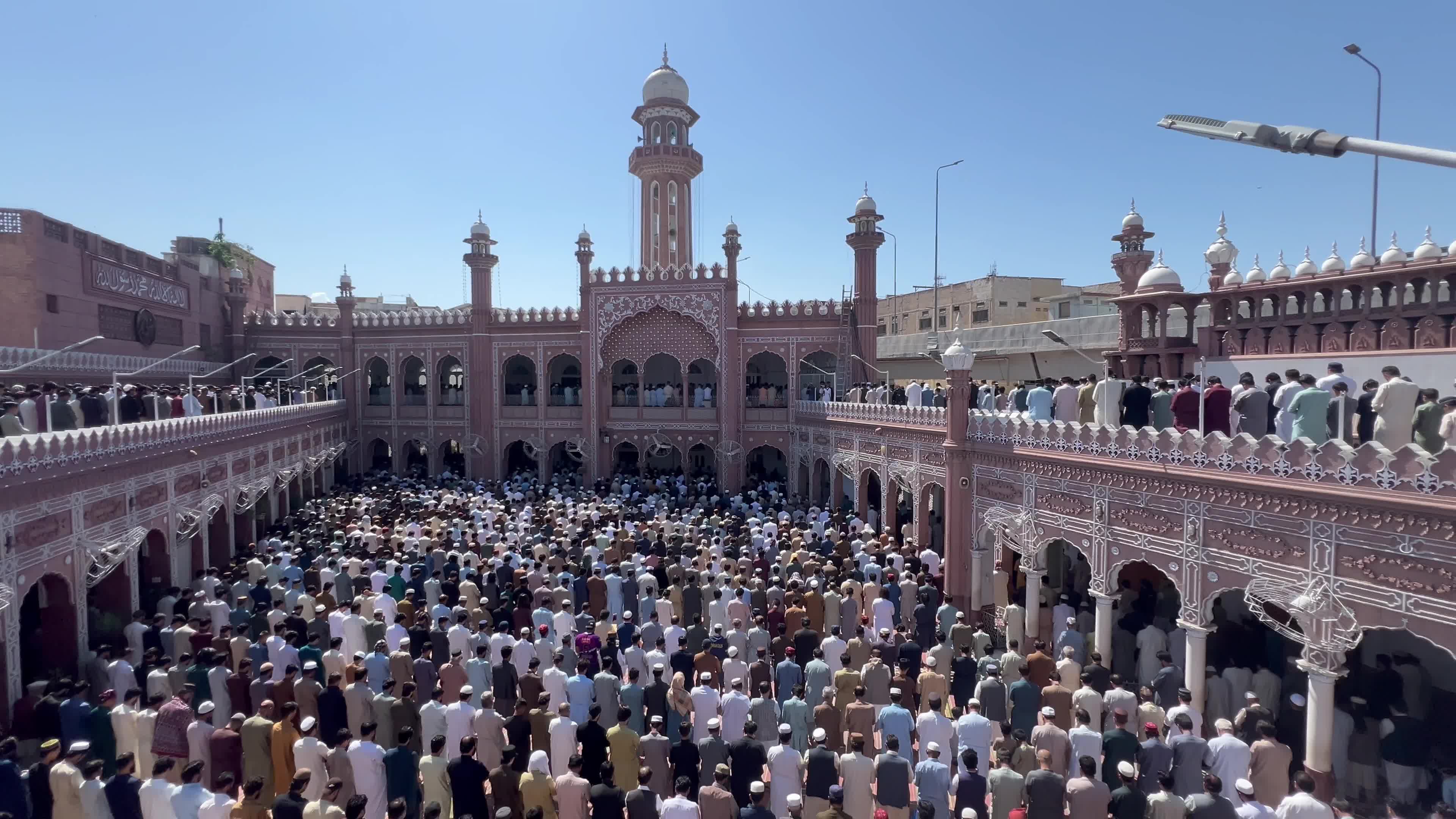 Last Friday prayers of the holy month of Ramadan in Pakistan