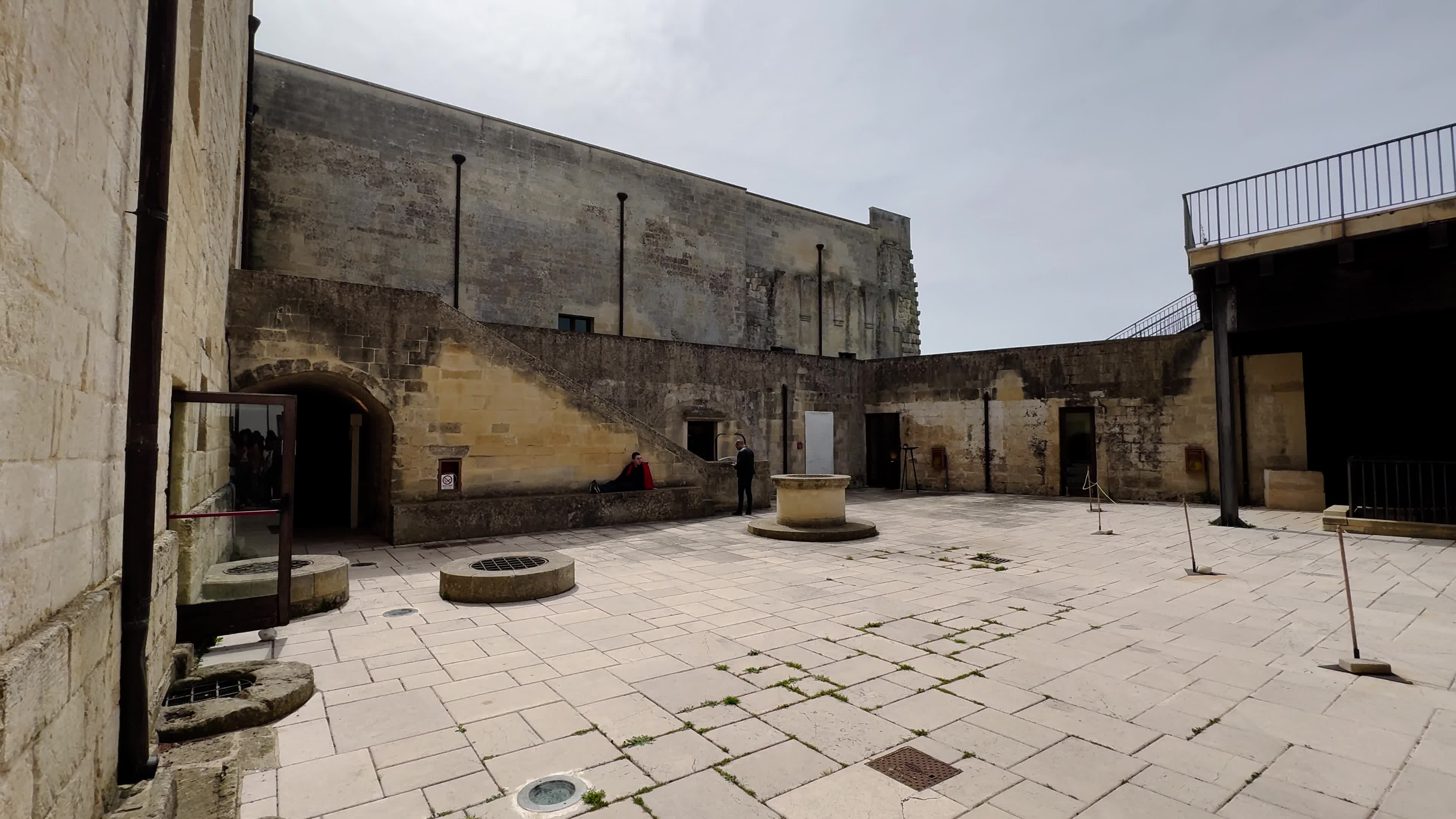 People Visists The Acaya Castle During The Easter Monday