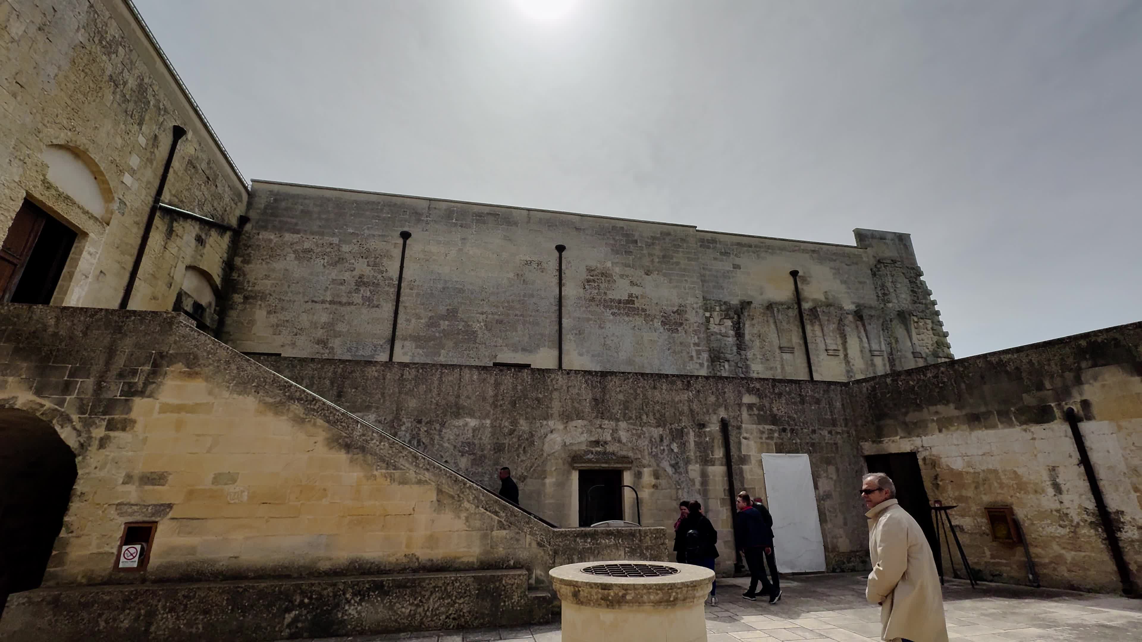 People Visists The Acaya Castle During The Easter Monday