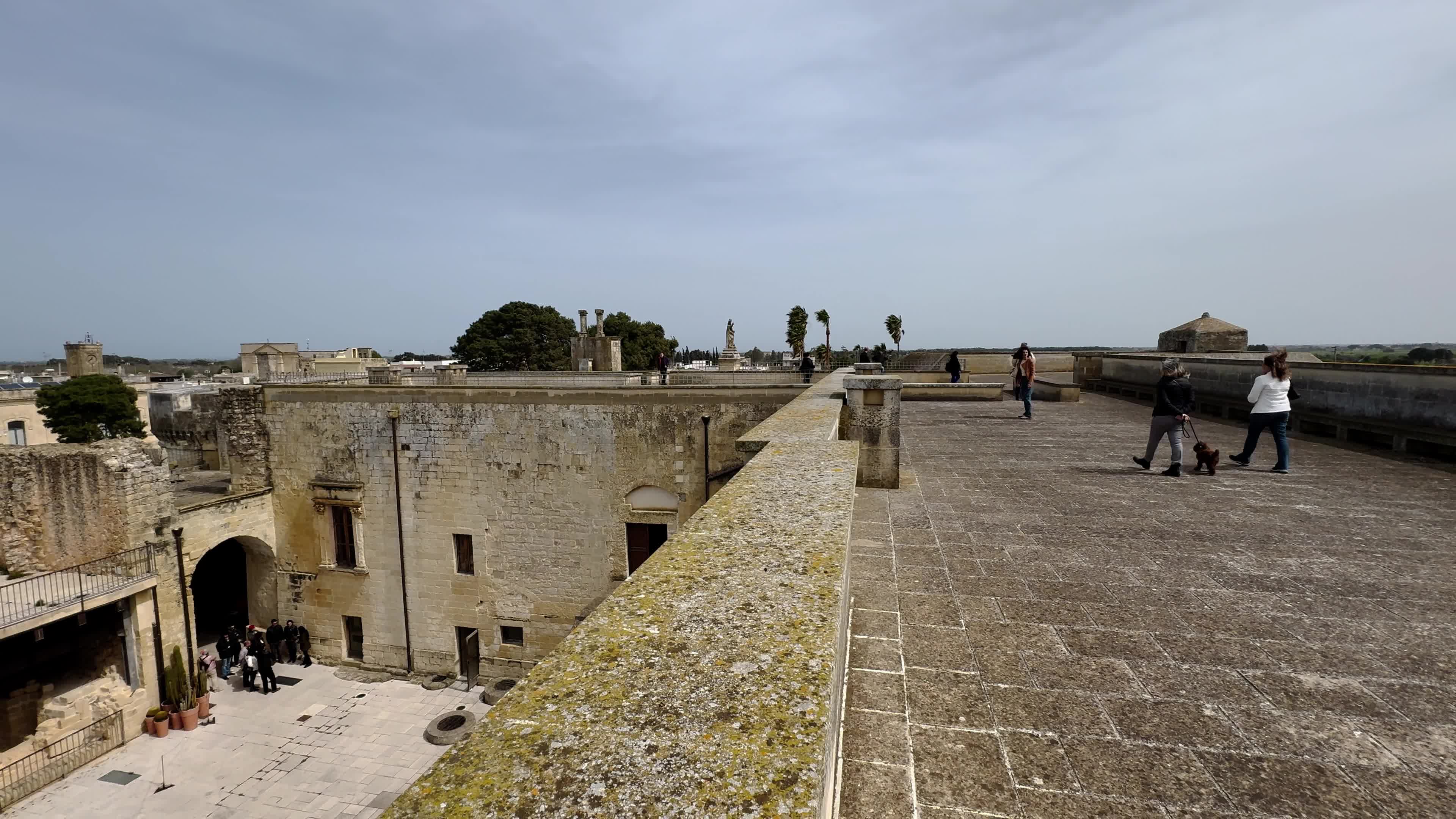 People Visists The Acaya Castle During The Easter Monday