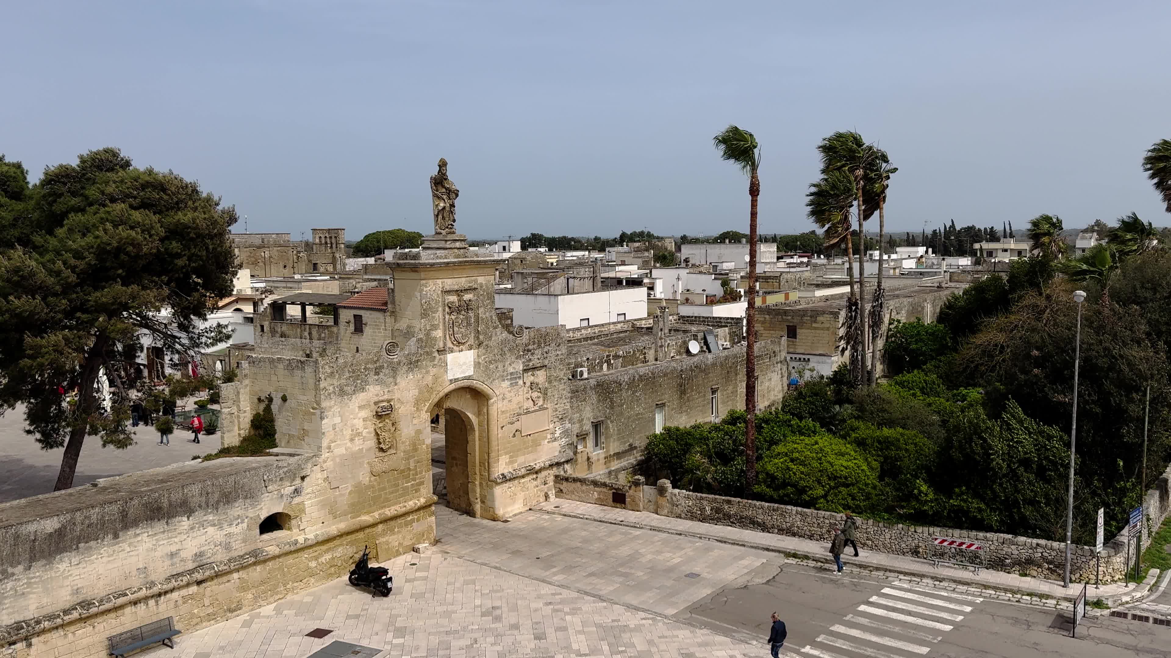People Visists The Acaya Castle During The Easter Monday