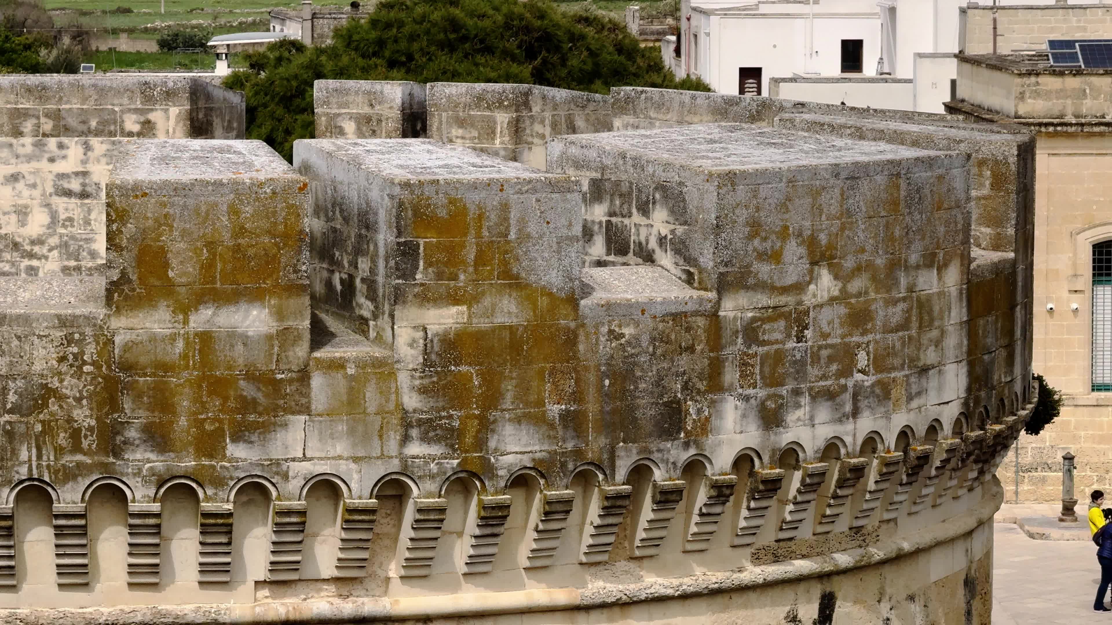 People Visists The Acaya Castle During The Easter Monday