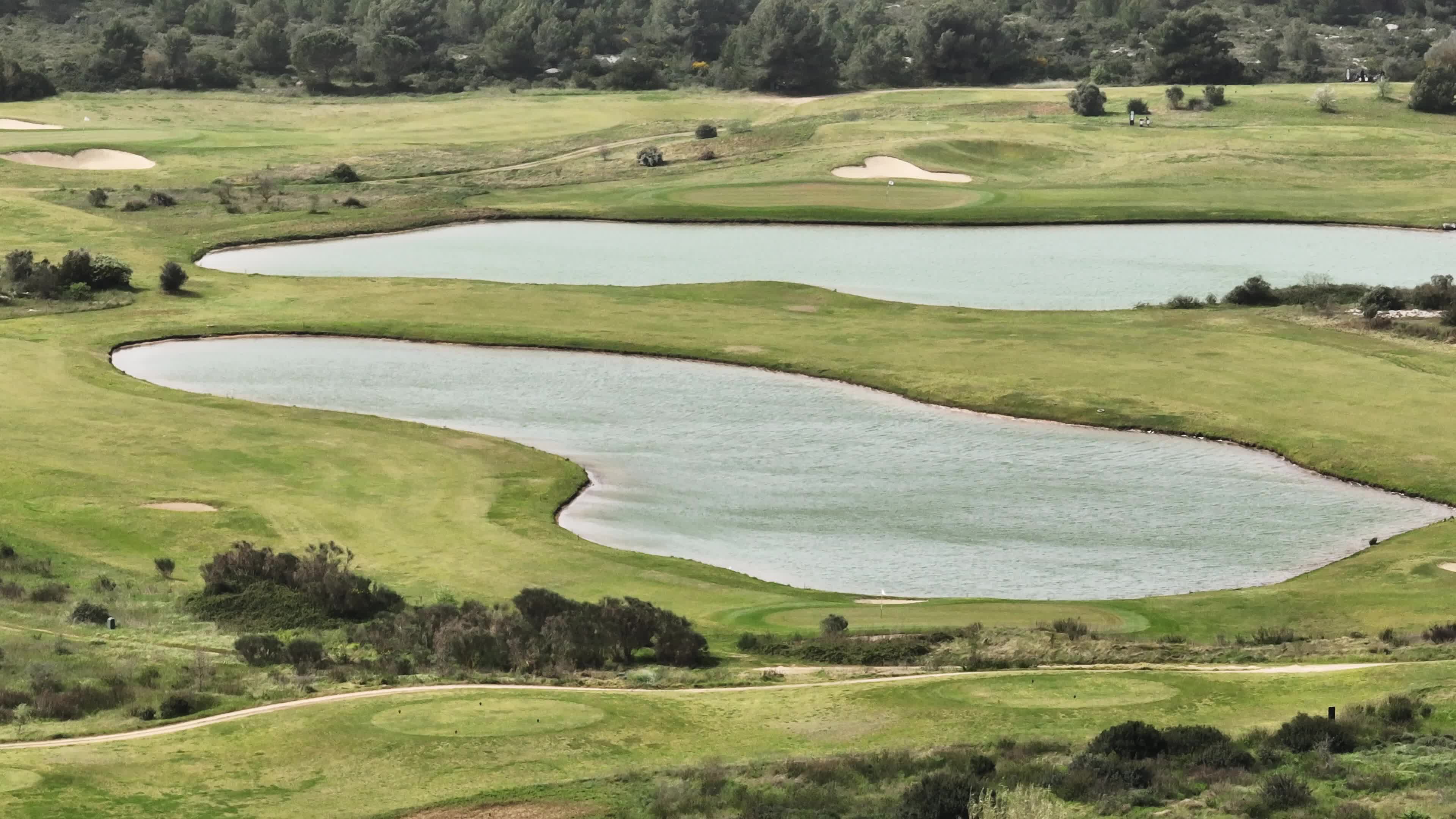 Aerial view of a Golf Club in Lecce, Italy