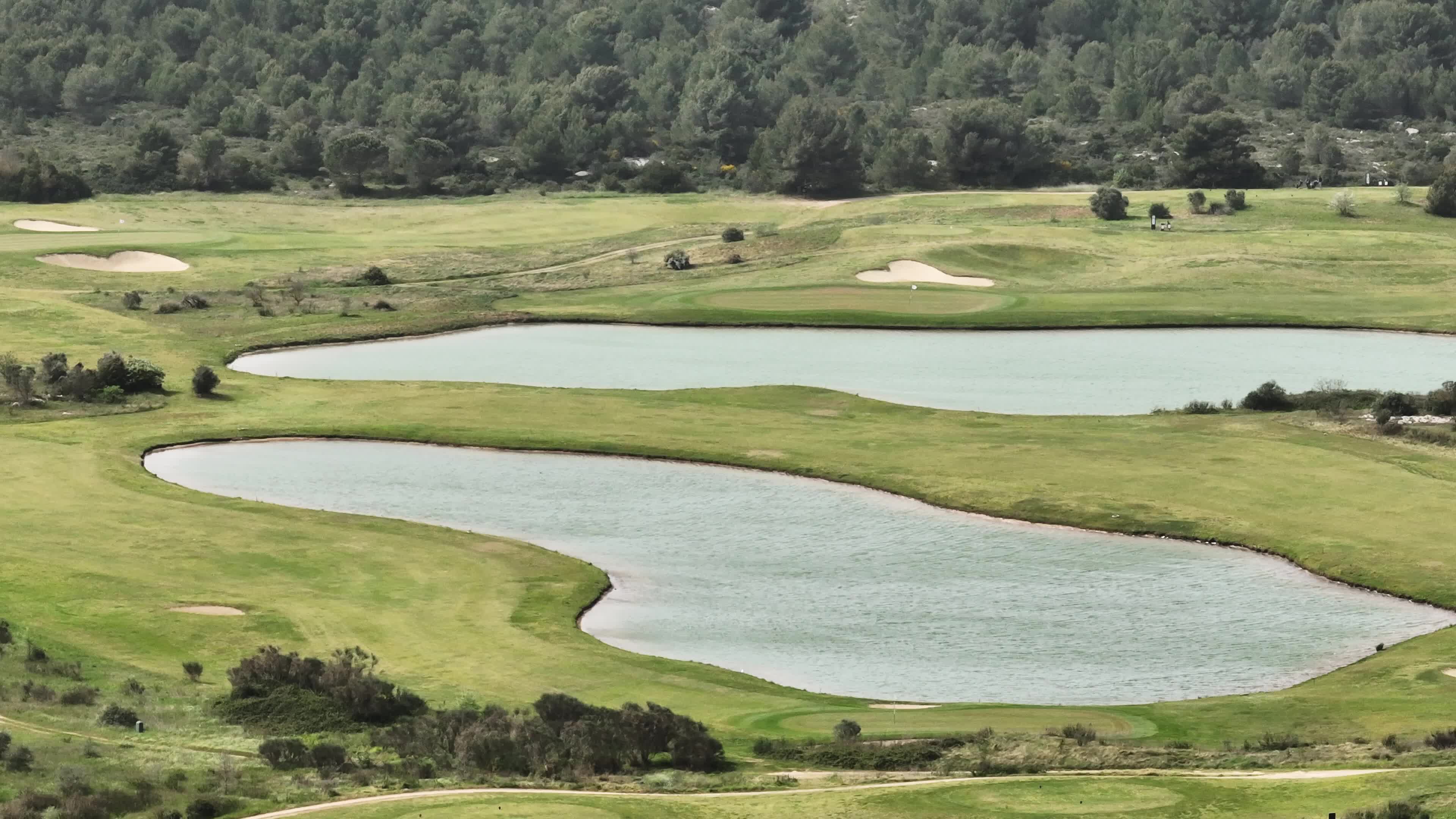 Aerial view of a Golf Club in Lecce, Italy