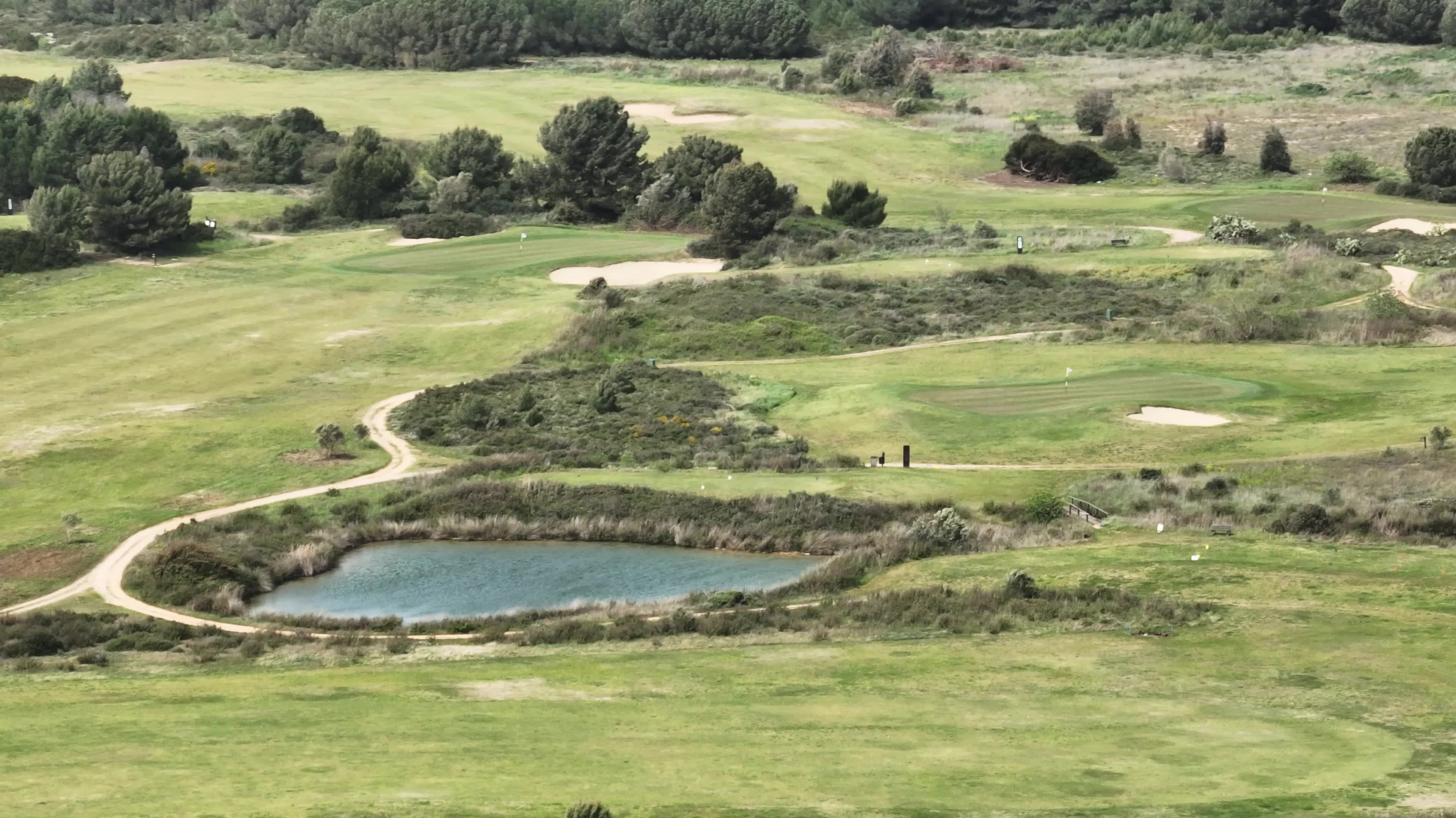 Aerial view of a Golf Club in Lecce, Italy