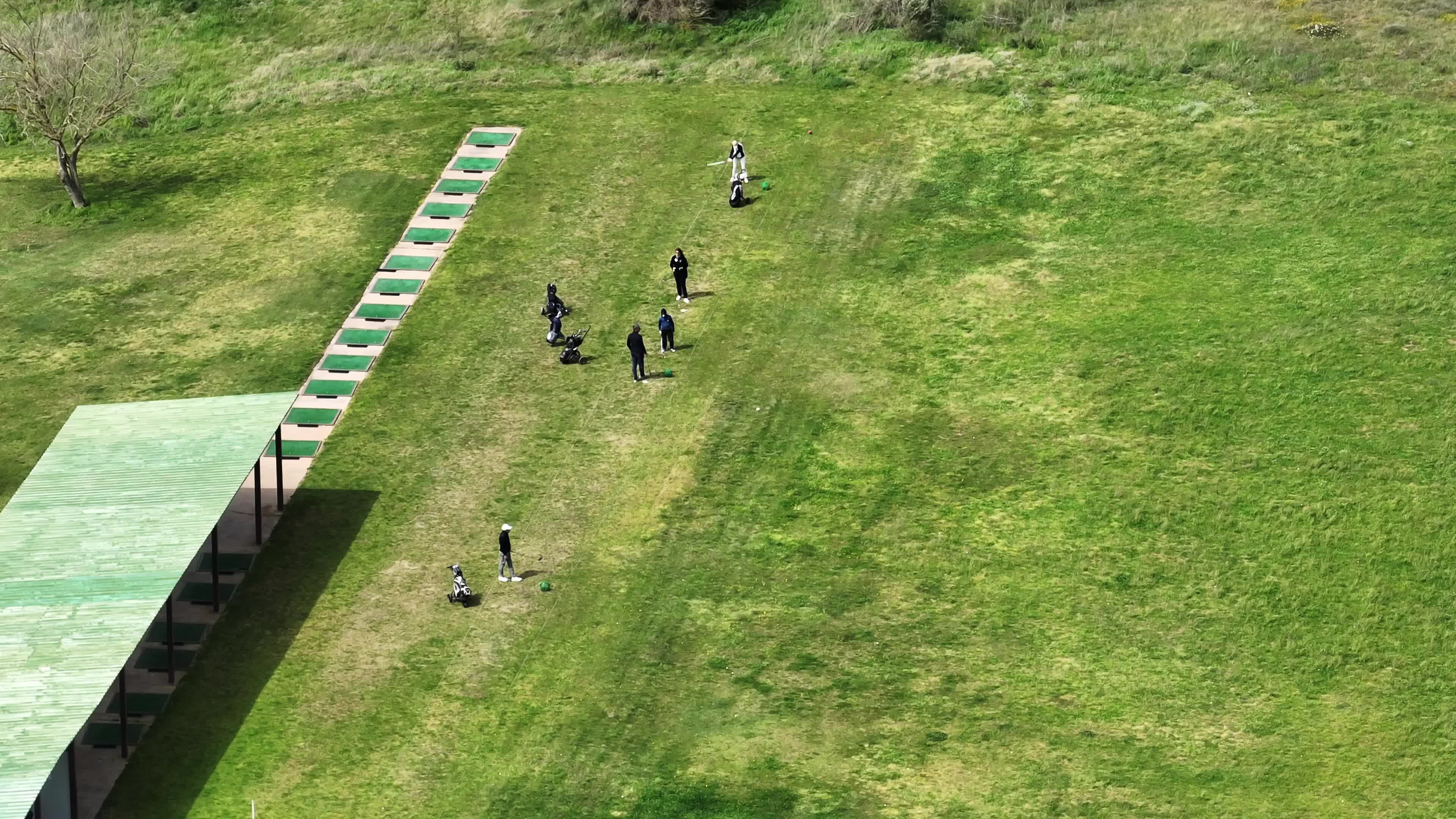 Aerial view of a Golf Club in Lecce, Italy